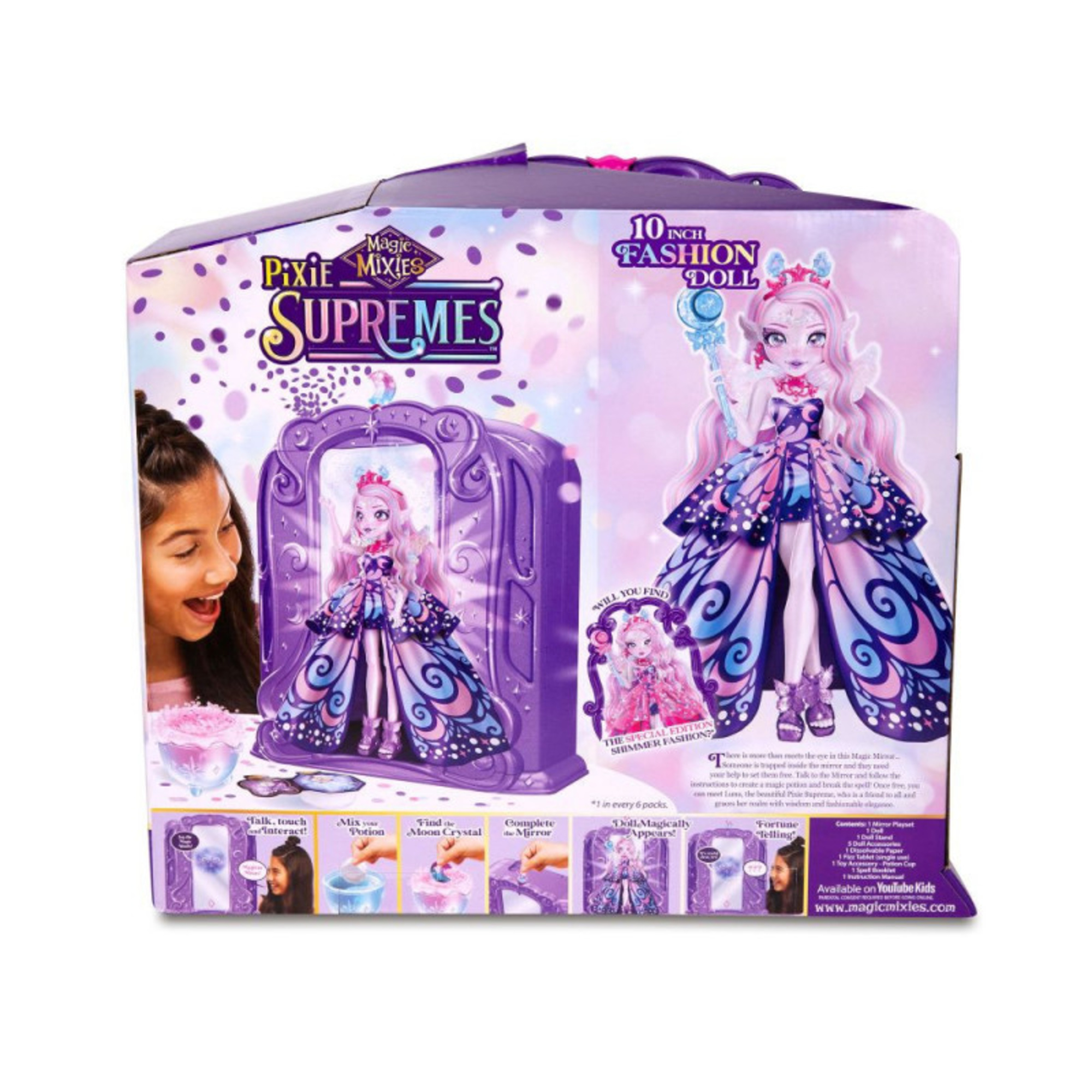 Magic mixies pixie supremes con specchio magico - bambola butterfly luna - mixies - MAGIC MIXIES