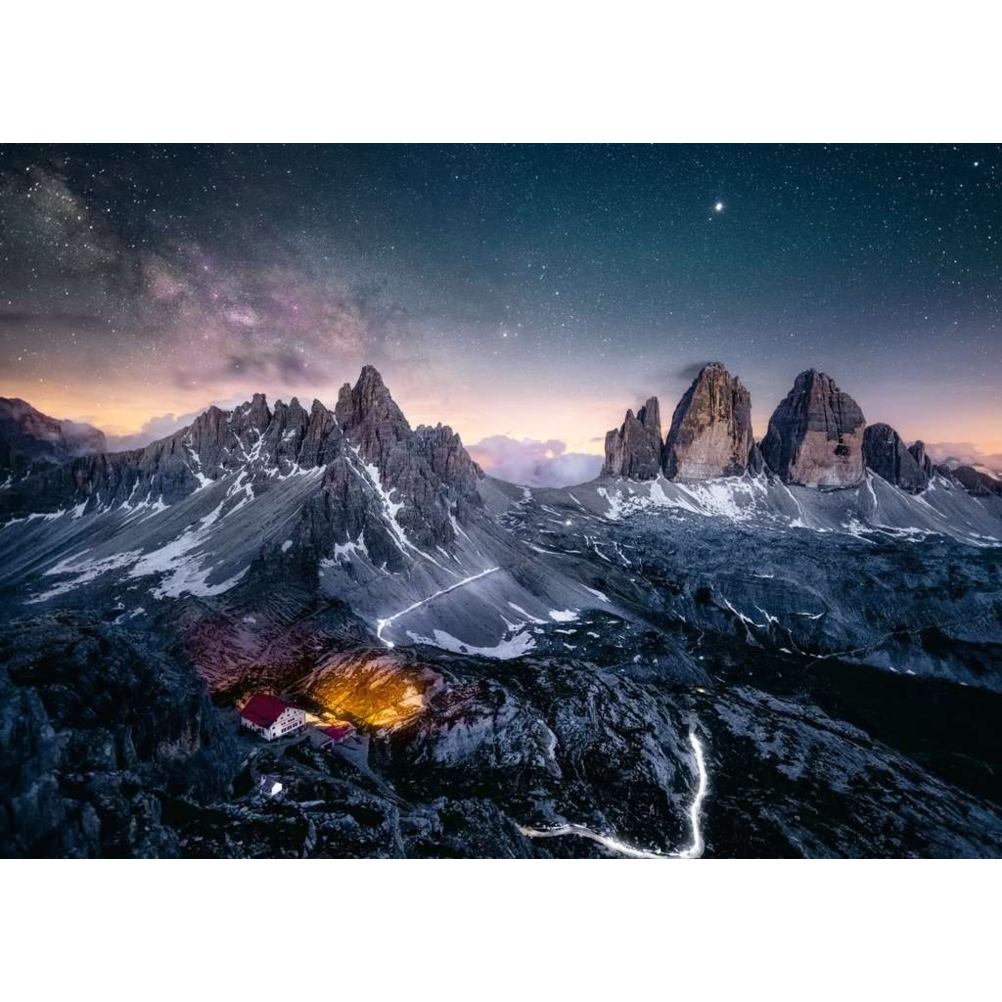 Puzzle ravensburger le tre cime di lavaredo 1000 pezzi - puzzle per adulti - RAVENSBURGER