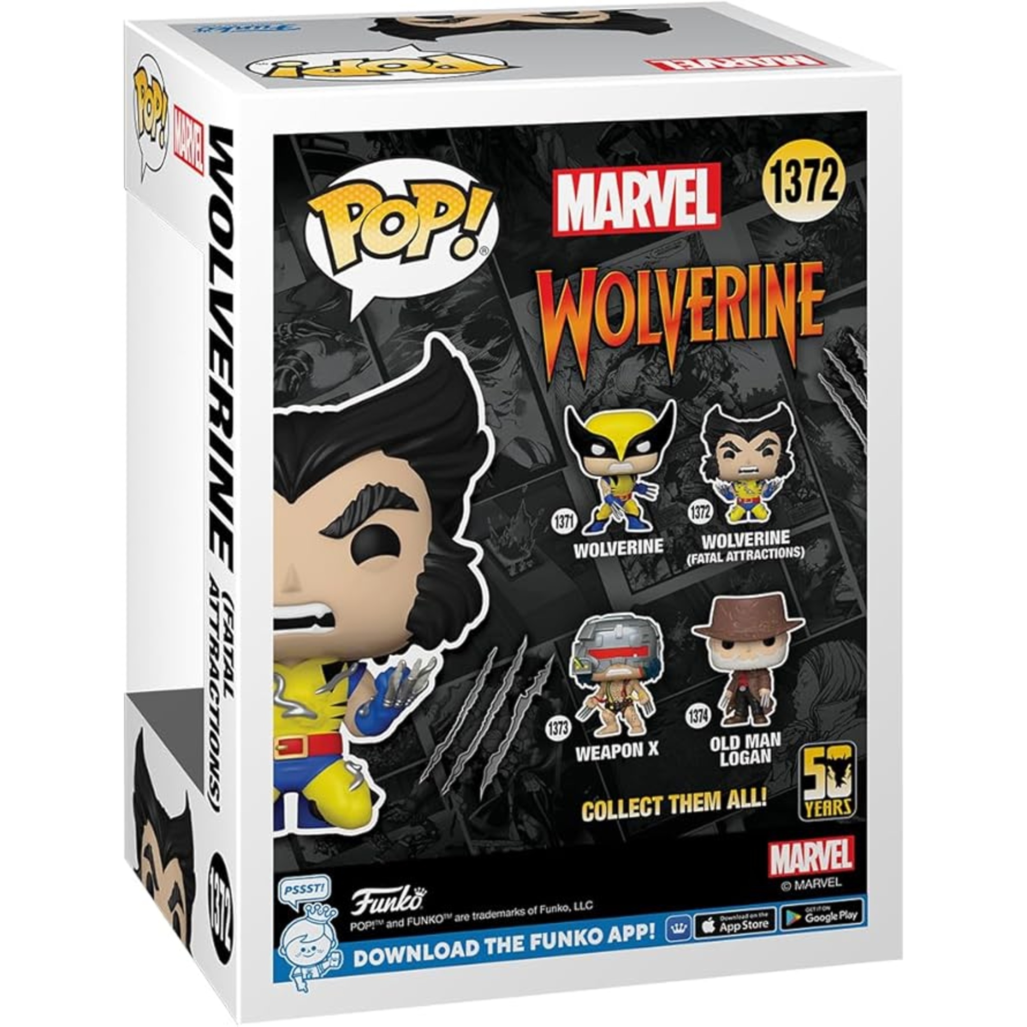 Funko pop - marvel - wolverine 50th - 1372 - MARVEL