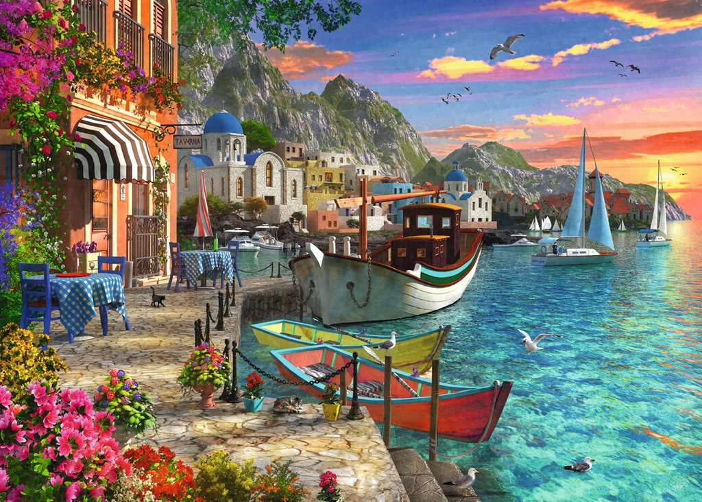 Puzzle 1000 pezzi meravigliosa grecia - puzzle ravensburger per adulti - RAVENSBURGER