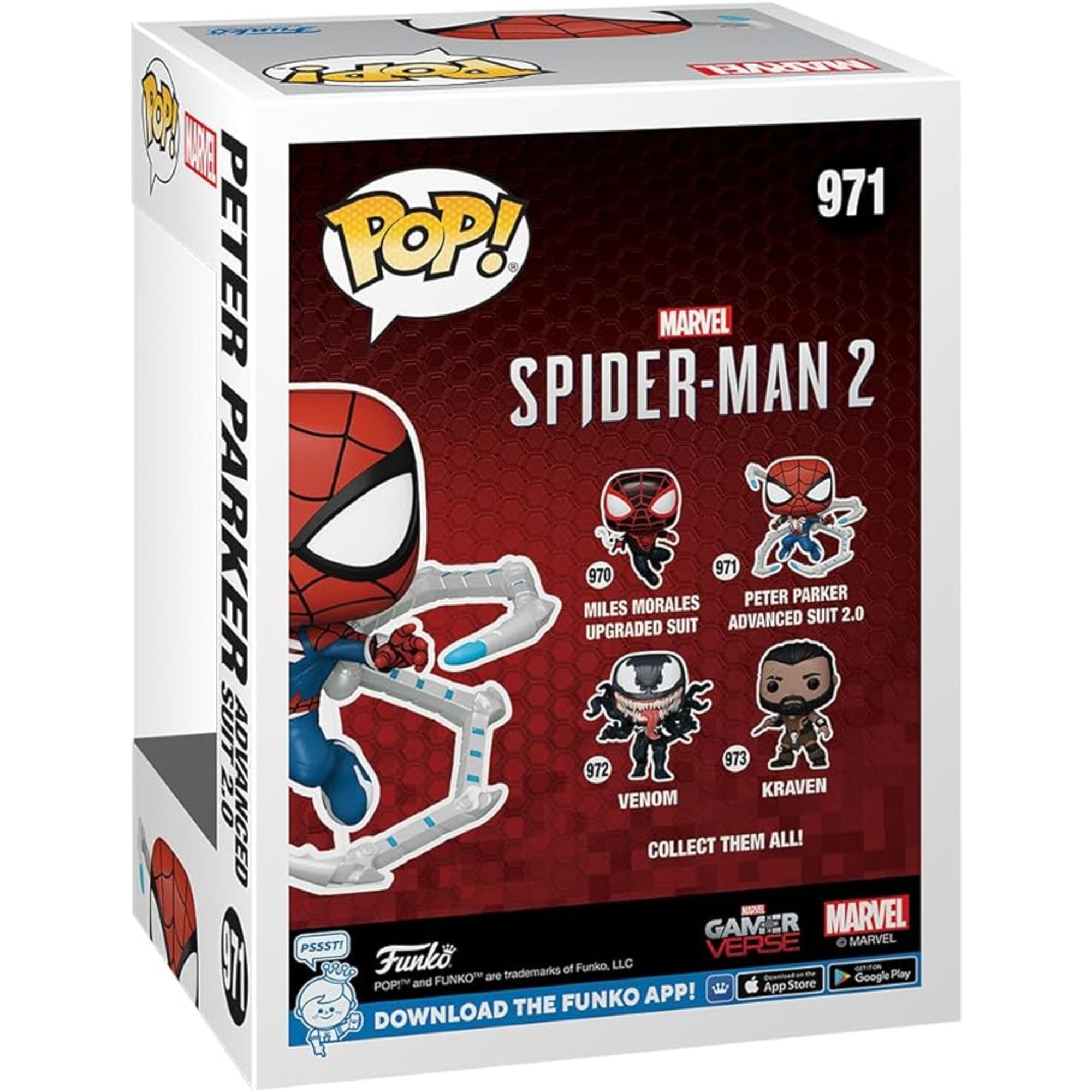 Funko pop - marvel spiderman 2 - peter parker - 971 - Spiderman