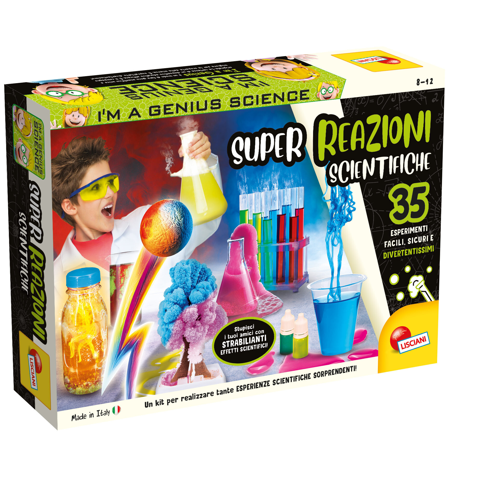 Super reazioni - gioco scientifico educativo  -  i'm a genius - lisciani - LISCIANI