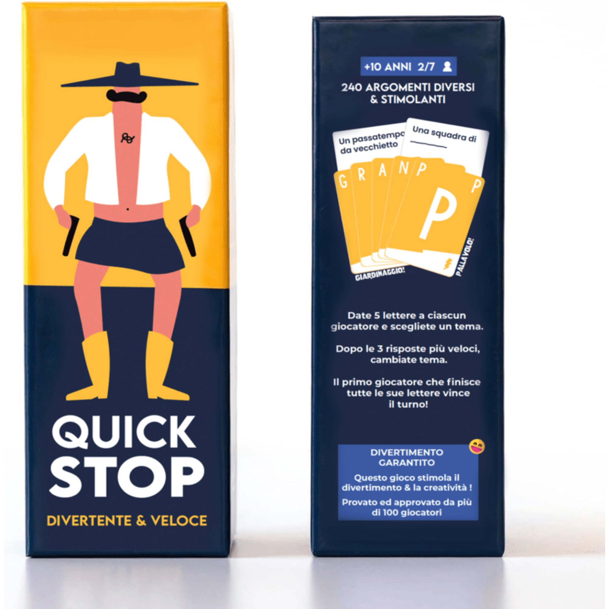 Quickstop amosdee - gioco di carte dinamico per 2-7 giocatori, 10+ anni - ASMODEE