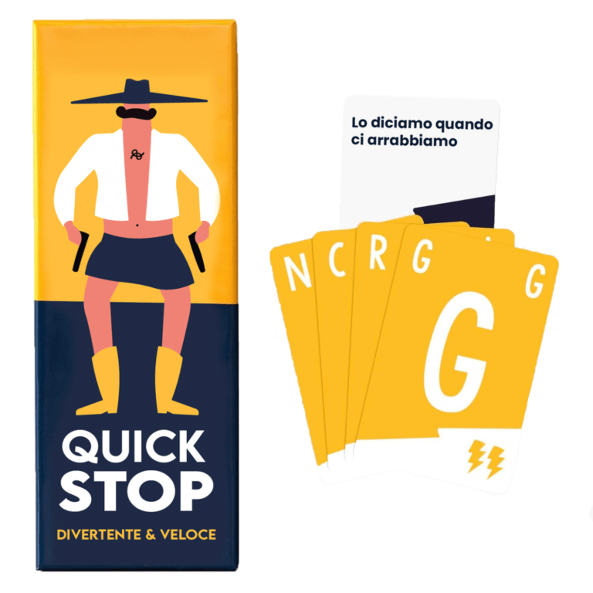 Quickstop amosdee - gioco di carte dinamico per 2-7 giocatori, 10+ anni - ASMODEE