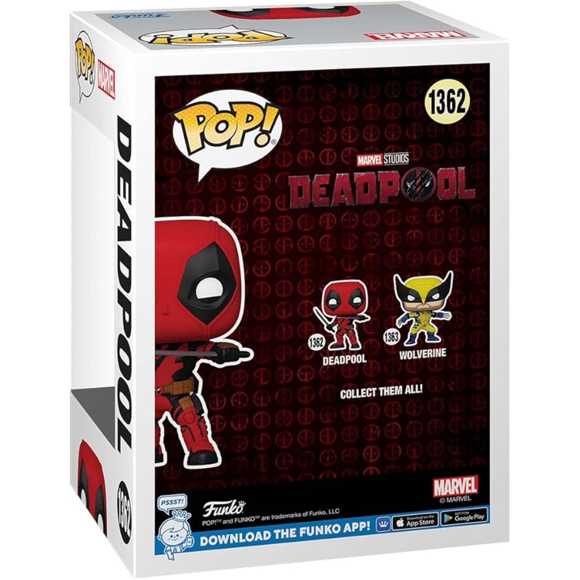 Funko pop - marvel deadpool & wolverine - deadpool - 1362 - MARVEL