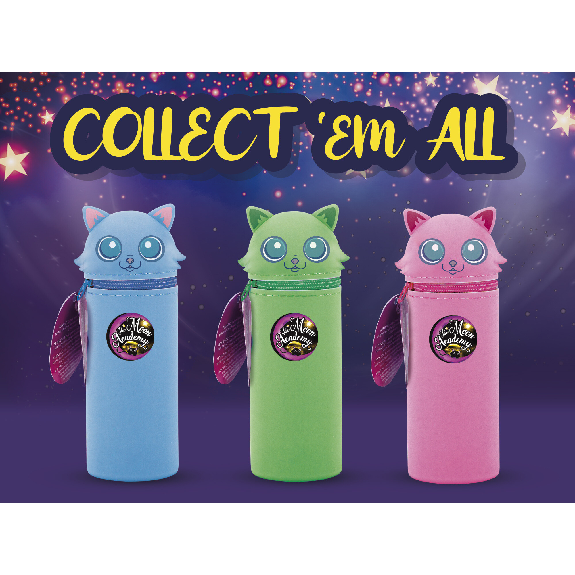 Astuccio moon cat - disegna e colora  -  the moon academy - lisciani - LISCIANI