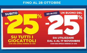 25% + 25%: FESTEGGIA CON NOI!