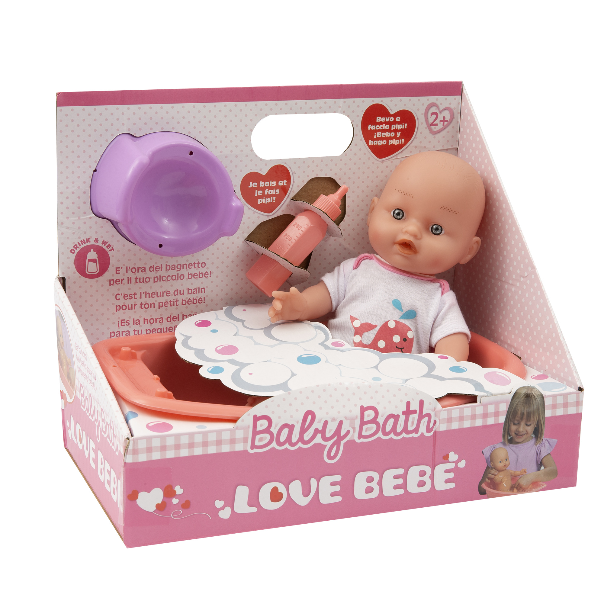 Bambola baby bath  - love bebé - LOVE BEBE'