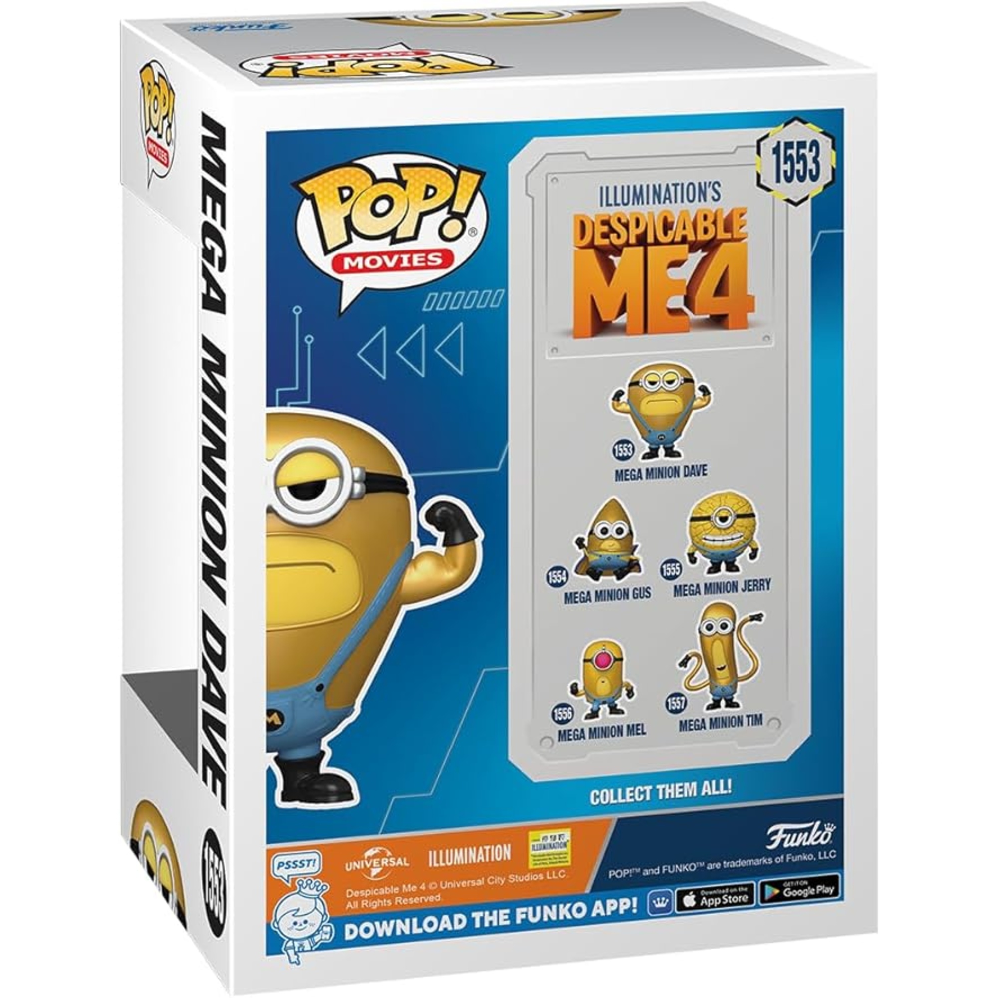 Funko pop - minions - 4 mega dave - 1553 - MINIONS