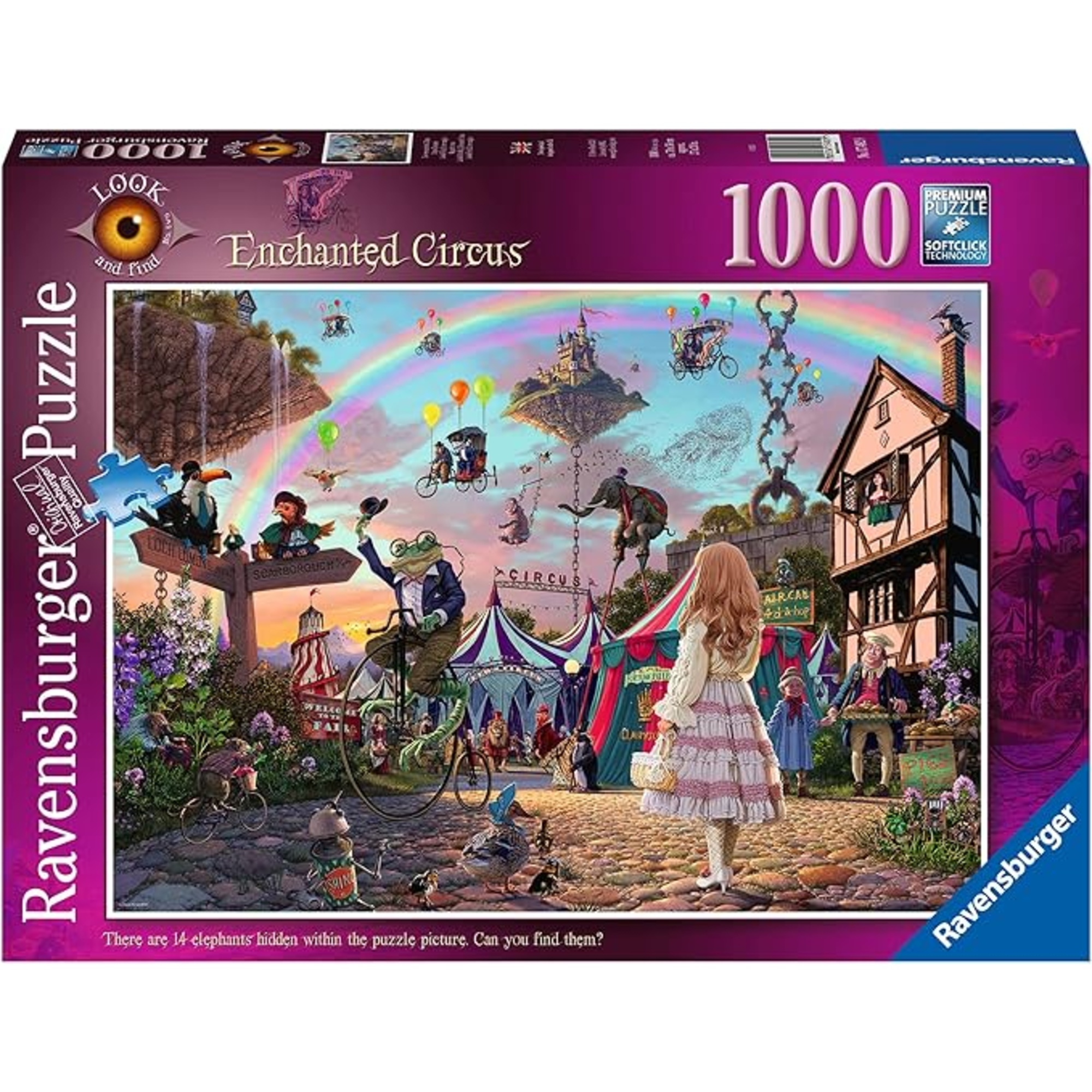 Puzzle 1000 pezzi circo magico - puzzle ravensburger per bambini - RAVENSBURGER