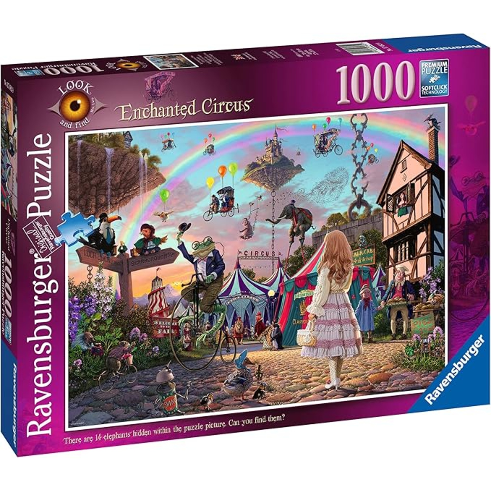 Puzzle 1000 pezzi circo magico - puzzle ravensburger per bambini - RAVENSBURGER