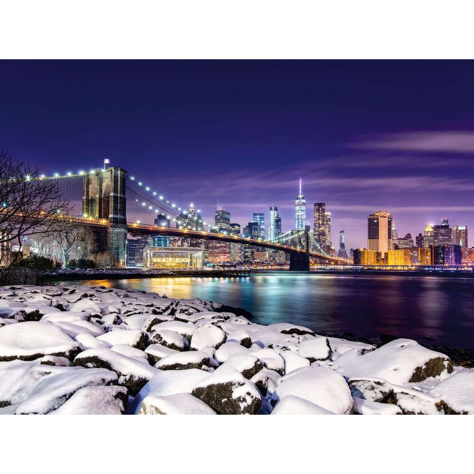 Puzzle ravensburger 1500 pezzi - inverno a new york, collezione paesaggi per adulti - RAVENSBURGER