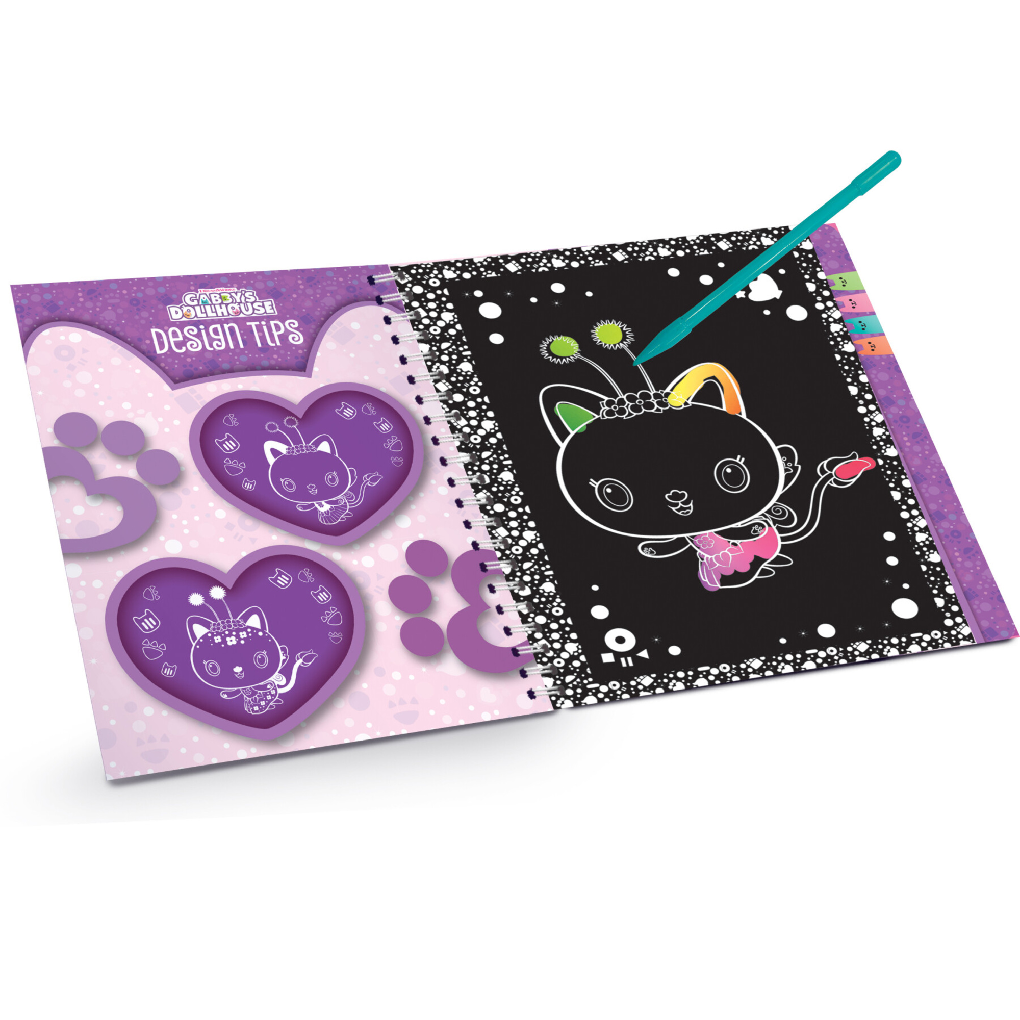 Sketchbook scratch reveal pawtastic di gabby  -  blu - gabby's dollhouse - LISCIANI