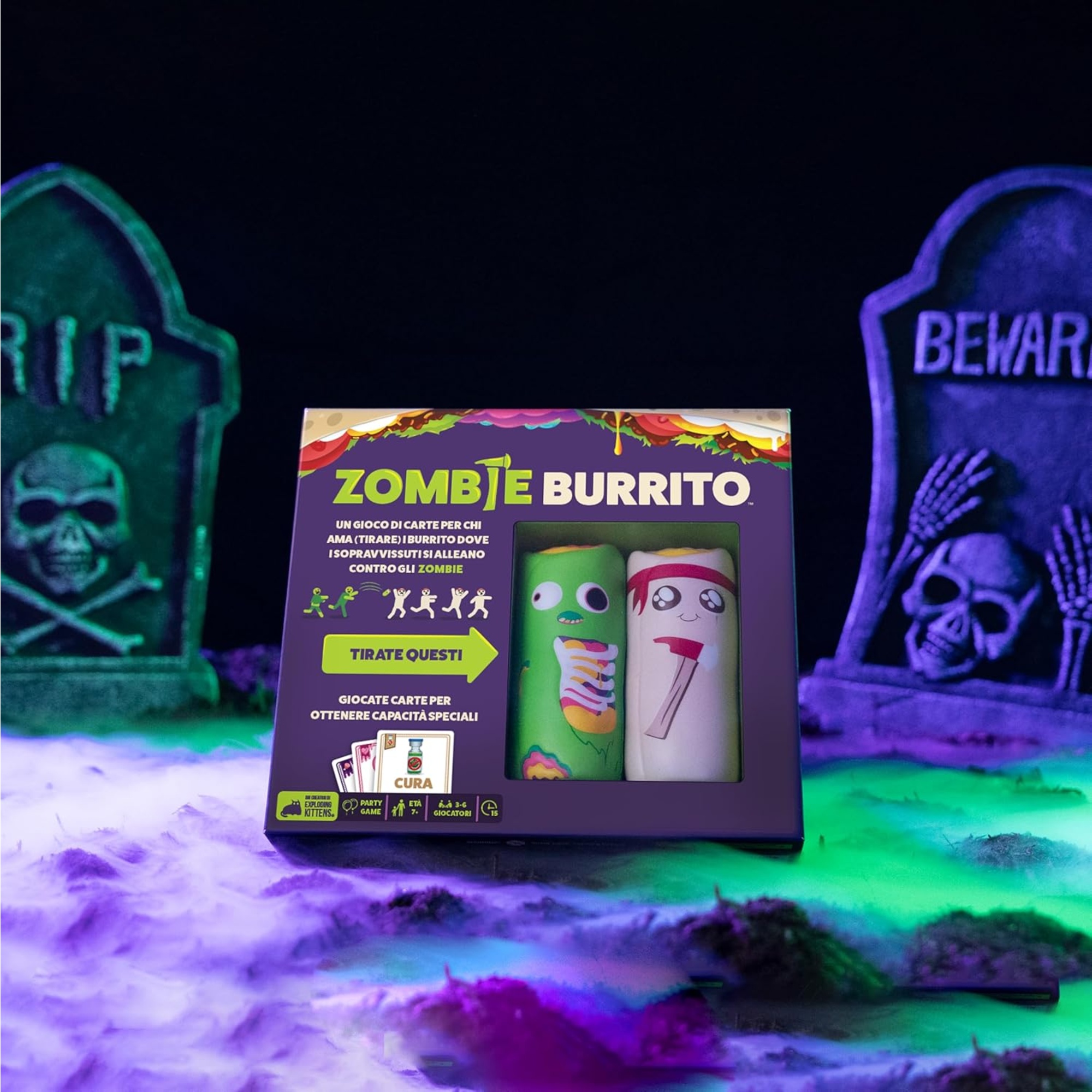 Zombie burrito - gioco da tavolo asmodee - 7+ anni - 2-5 giocatori - ASMODEE