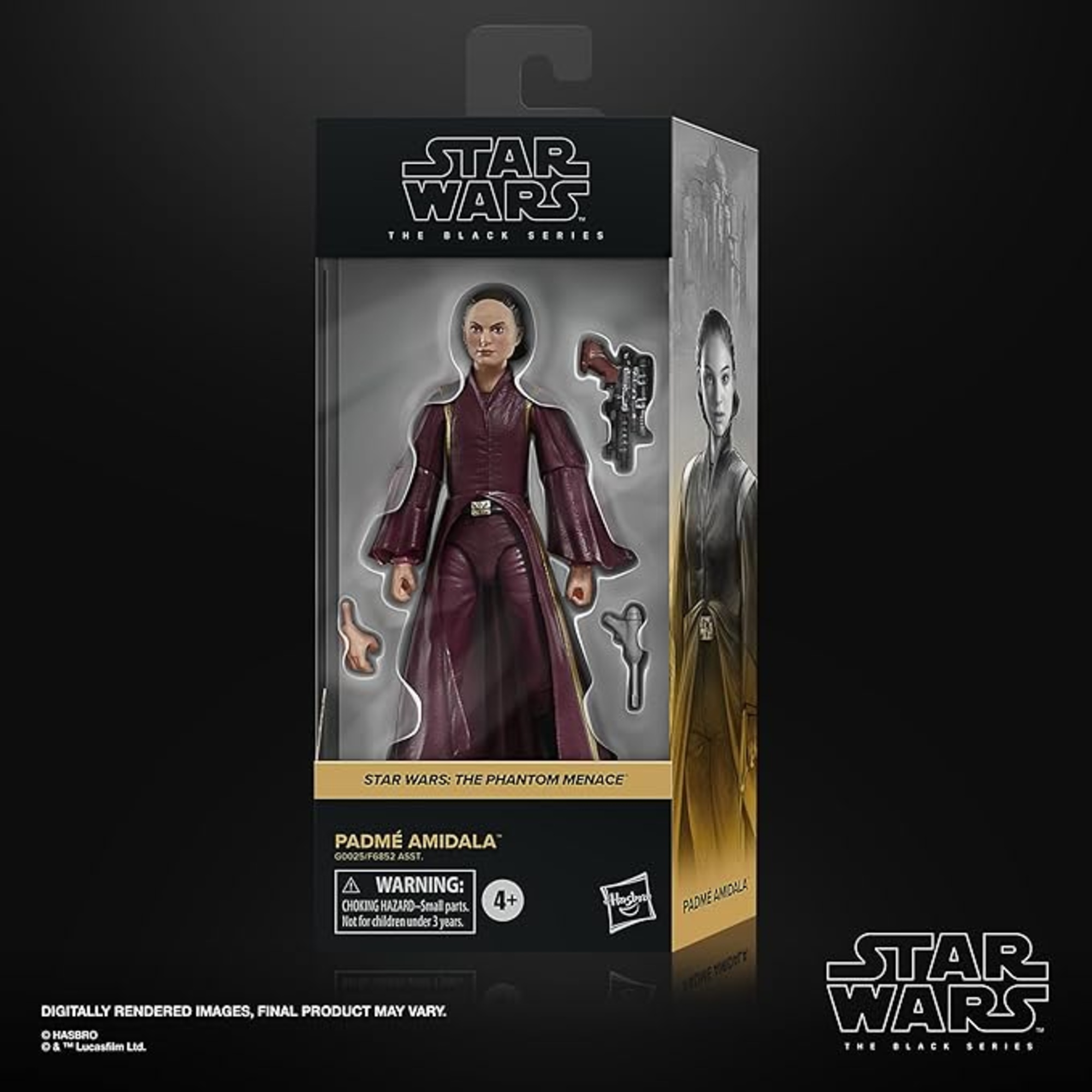 Action figure hasbro star wars the black series padmé amidala 15 cm, collezionabile per adulti - Star Wars