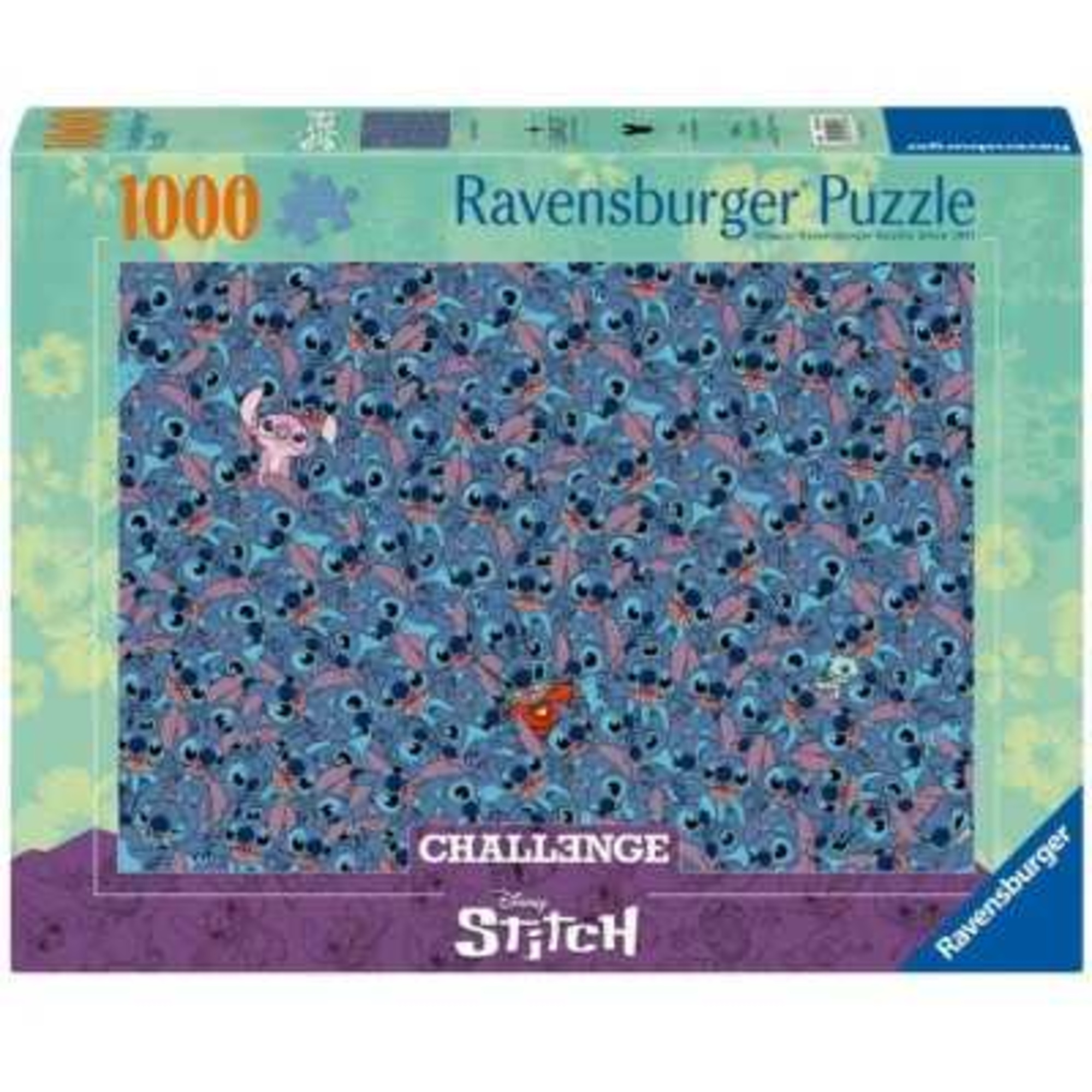 Puzzle da 1000 pezzi stitch  challenge- ravensburger - Disney Stitch