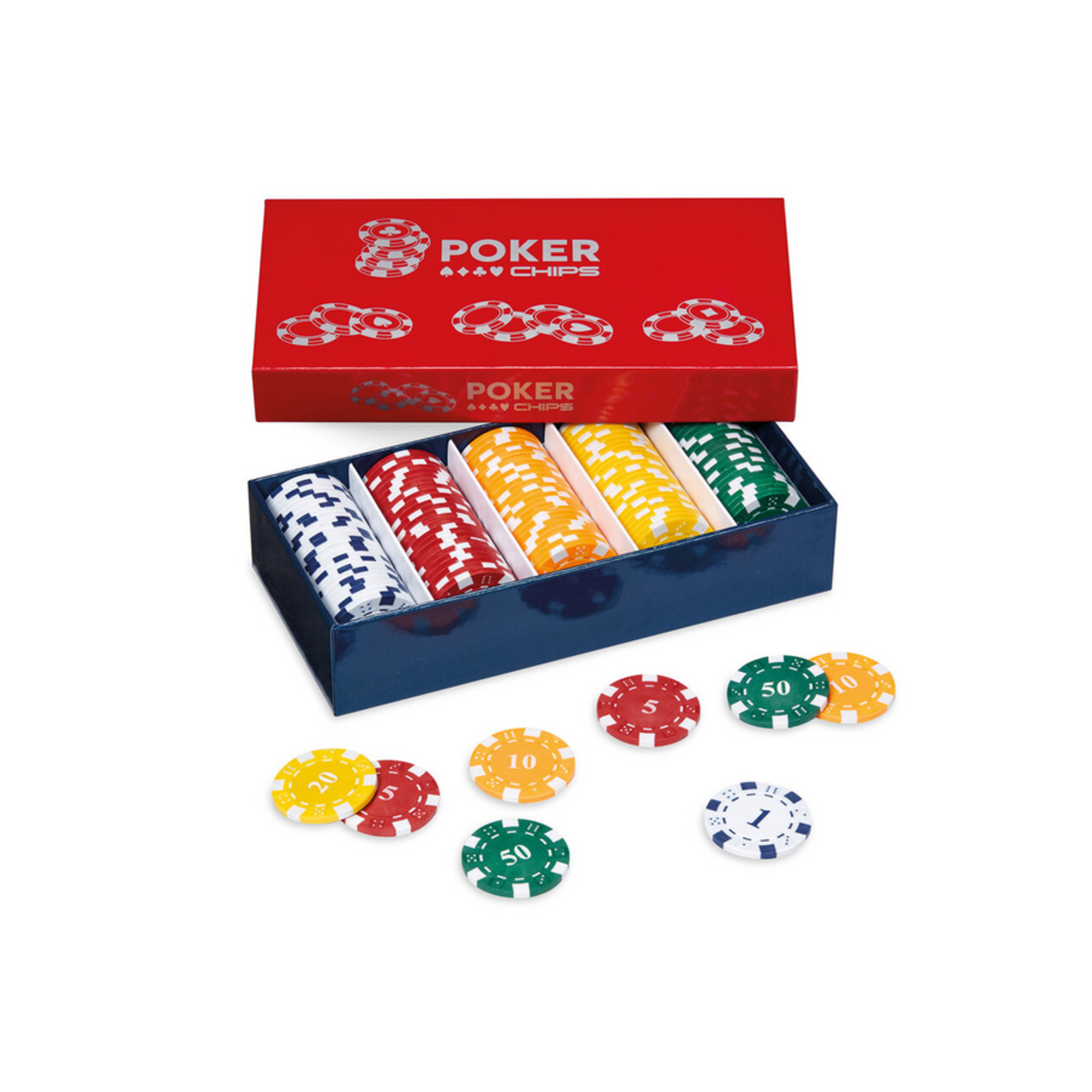 Set poker professionale con 125 fiches in plastica abs - gioco da tavolo per adulti - NO BRAND