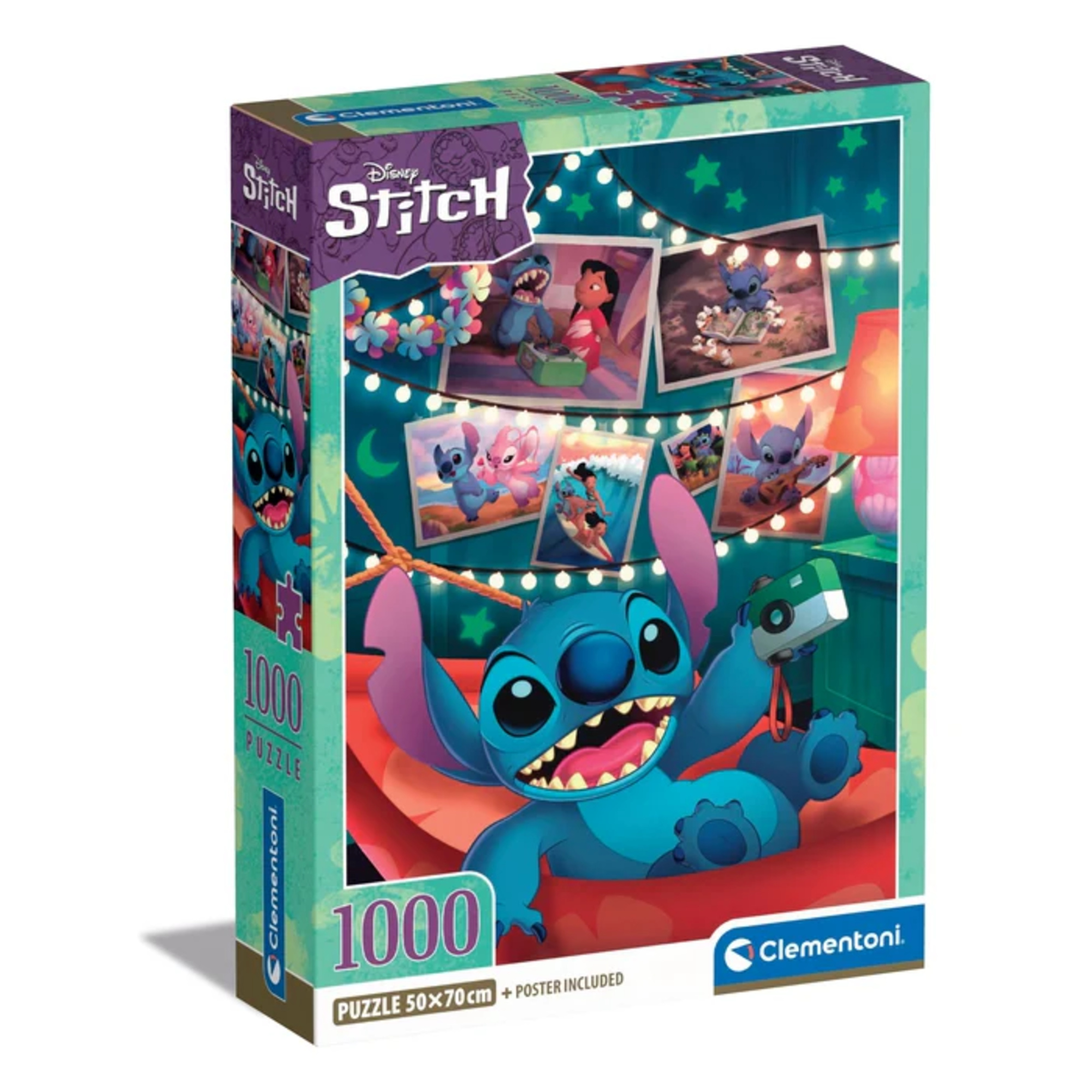 Puzzle clementoni disney stitch 1000 pezzi per adulti - 70x50 cm - Disney Stitch