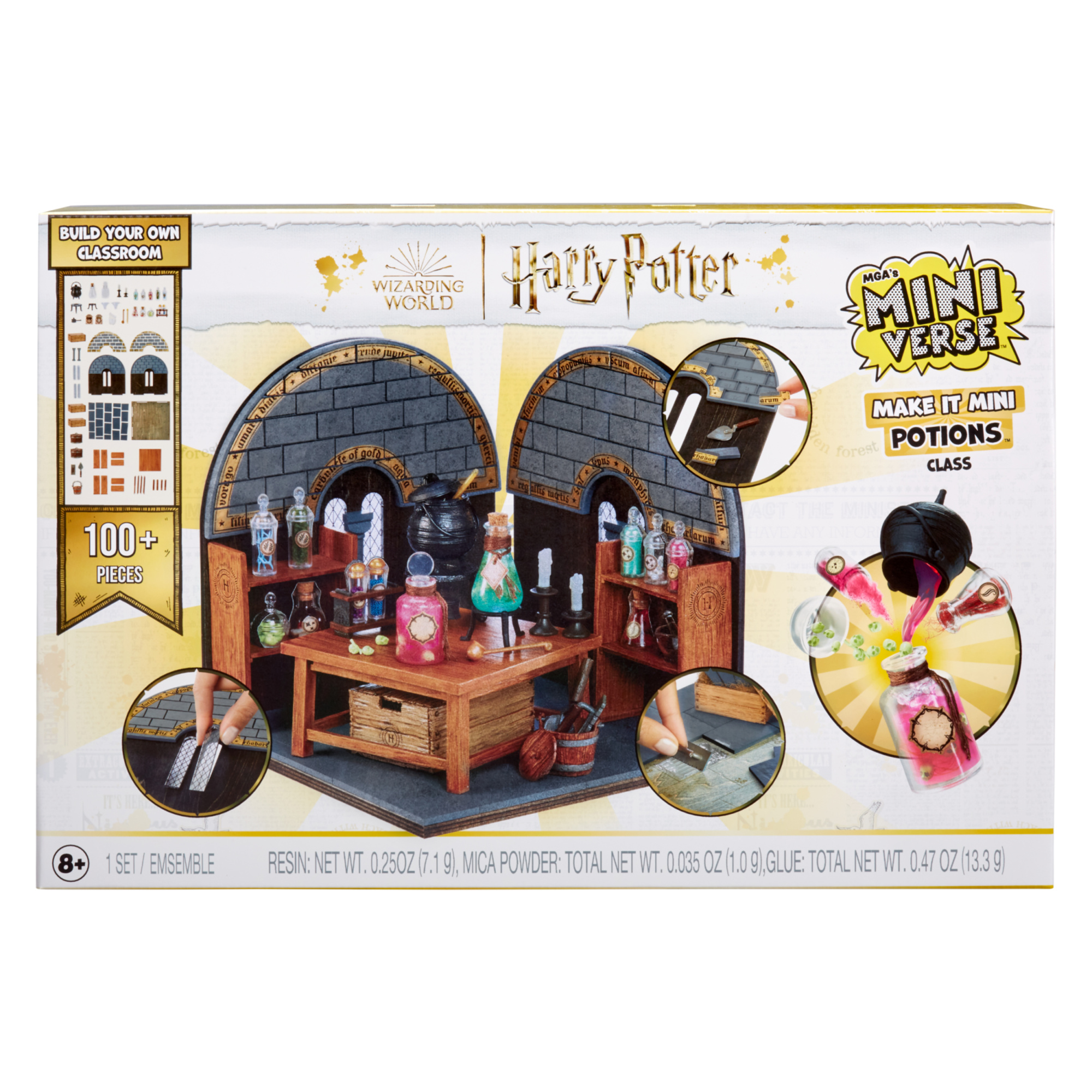 Mga's miniverse™ make it mini potions™ class - oggetti harry potter™, set costruzione 100+ pezzi, gioco resina, pozioni replica - MINIVERSE MGA