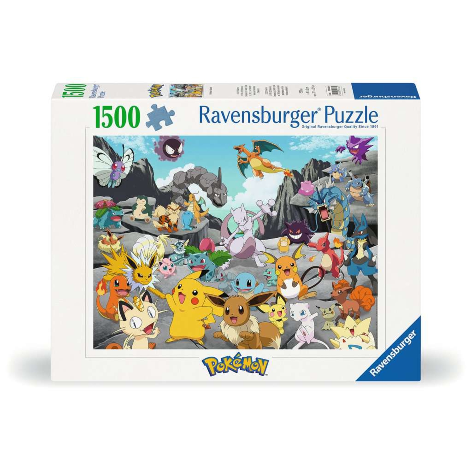 Puzzle pokémon classics 1500 pezzi - puzzle per adulti di ravensburger - POKEMON