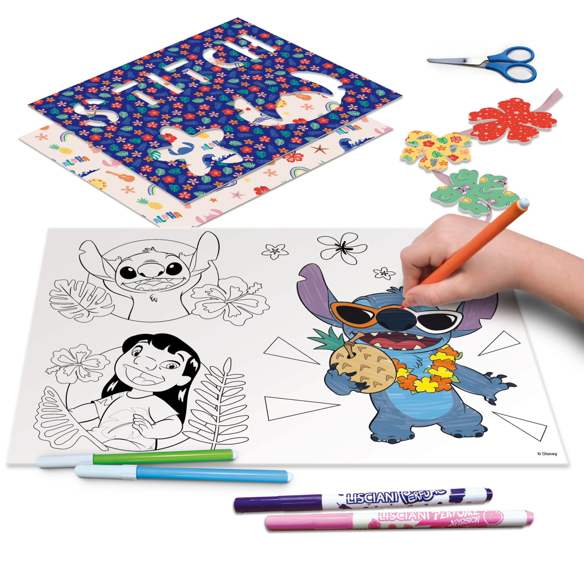 Scuola di disegno con tavolo luminoso stitch  -  stitch - lisciani - Disney Stitch