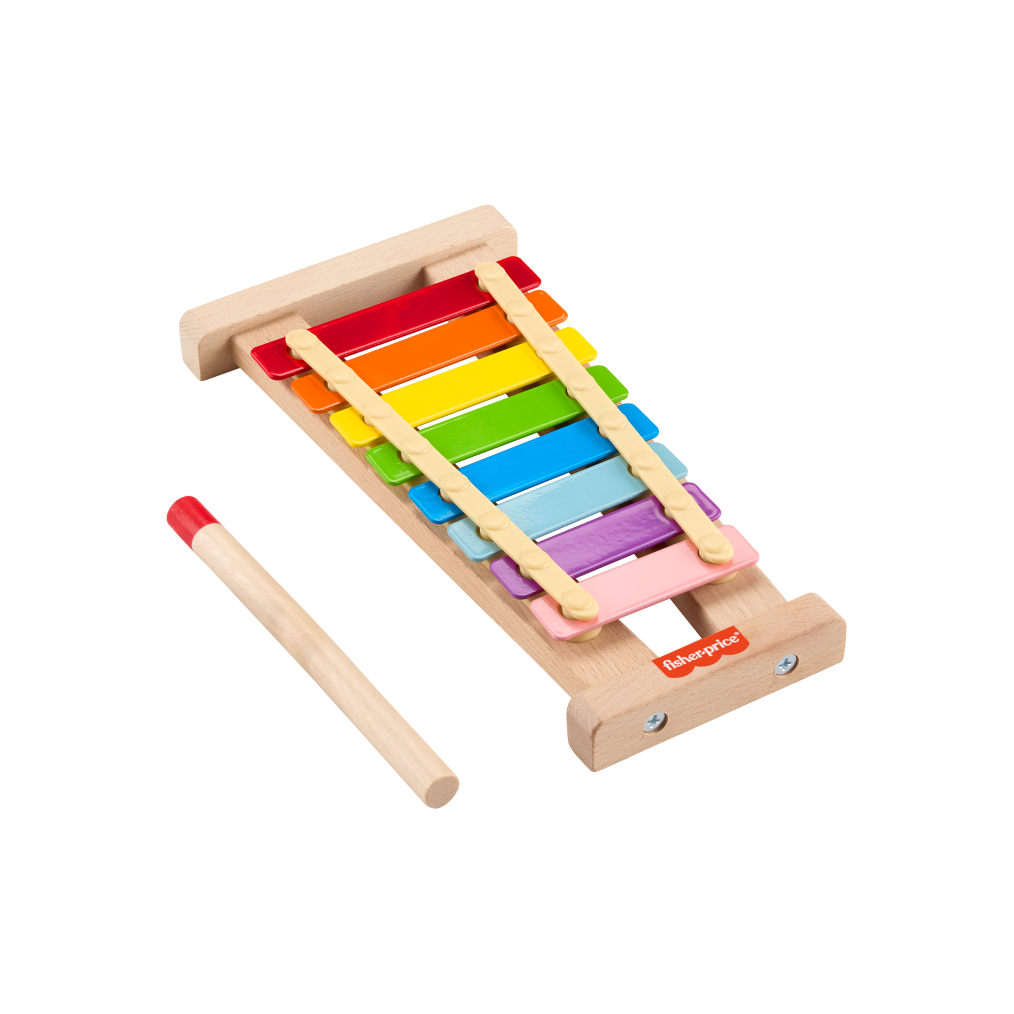 Xilofono in legno - set musicale xilofono e martelletto - fisher-price wood - FISHER-PRICE