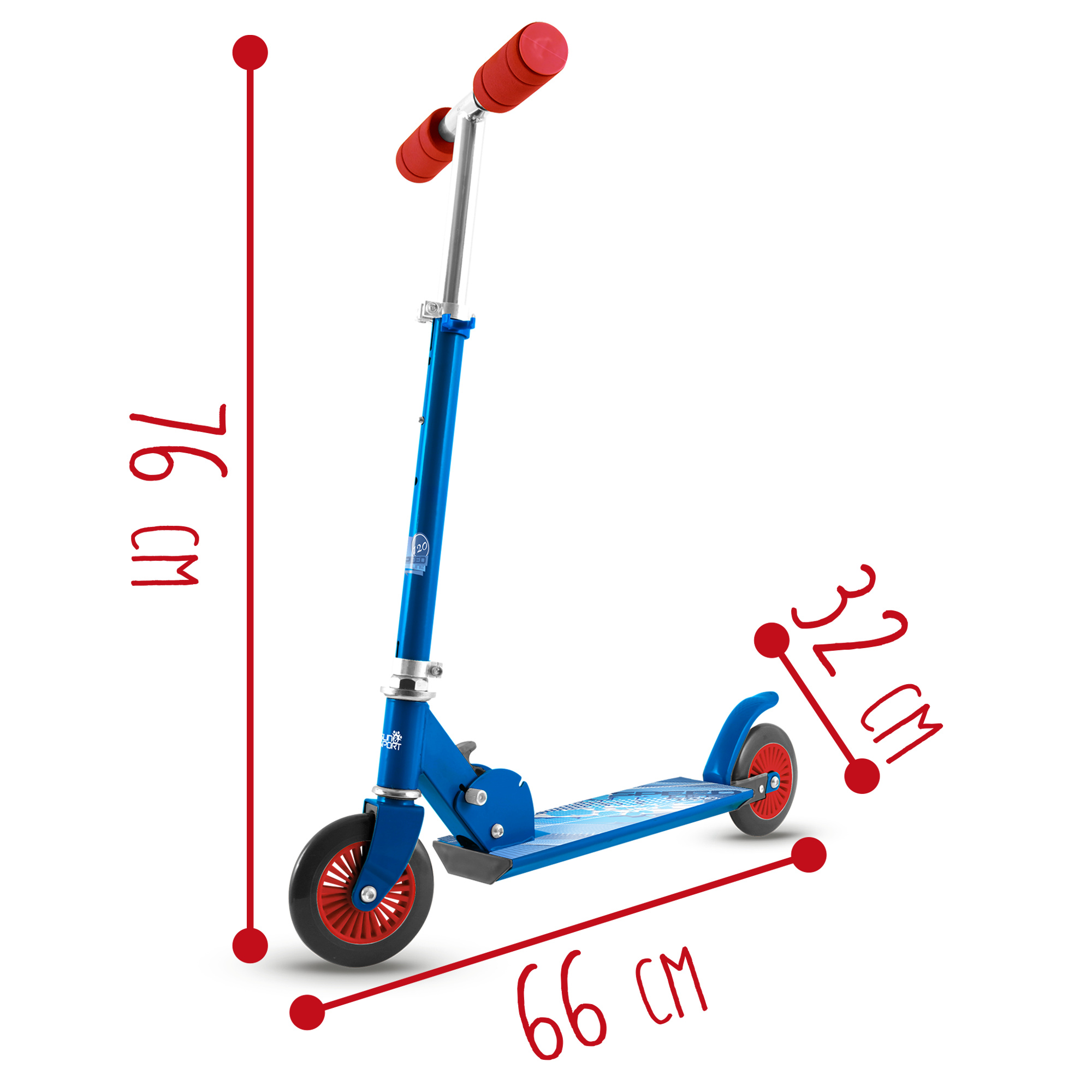 Monopattino speed line – ruote 120 mm - blu - SUN&SPORT