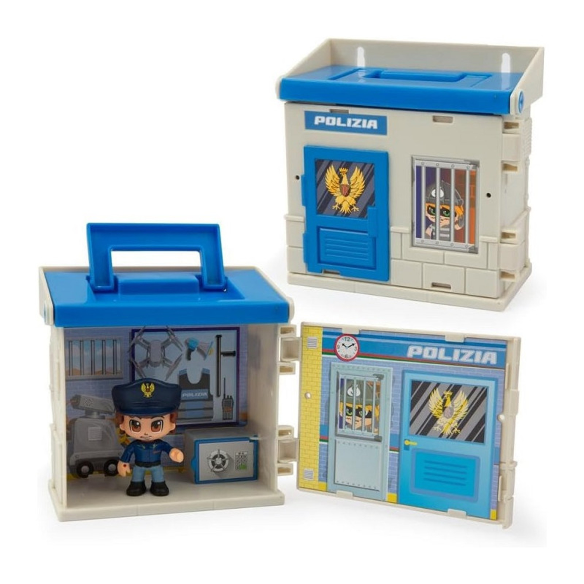 Polizia playset - ufficio della polizia con personaggio articolato 7 cm - GIOCHI PREZIOSI