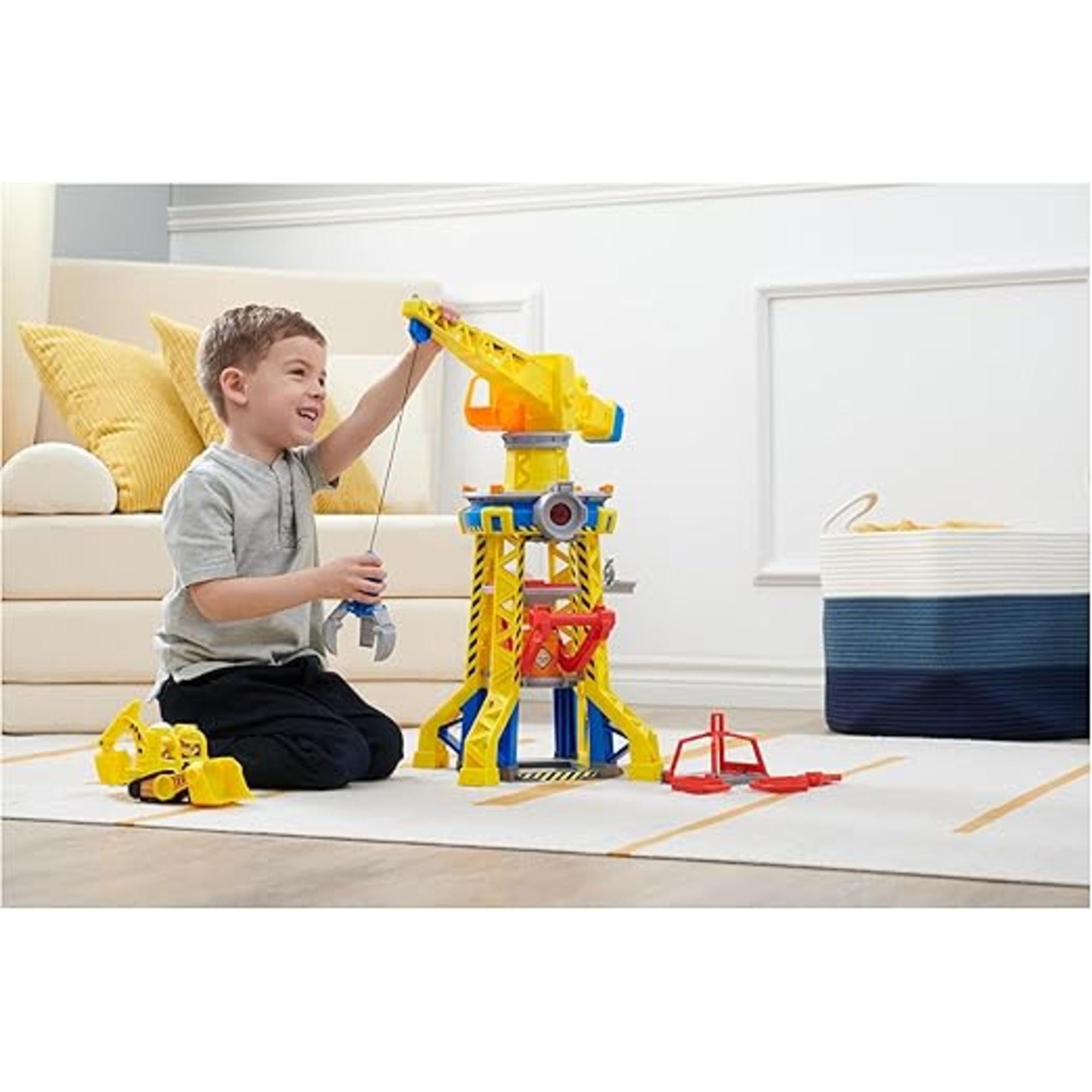 Rubble & crew torre del cantiere generale con luci e suoni - set di gioco con bulldozer e sabbia kinetic per bambini - Paw Patrol