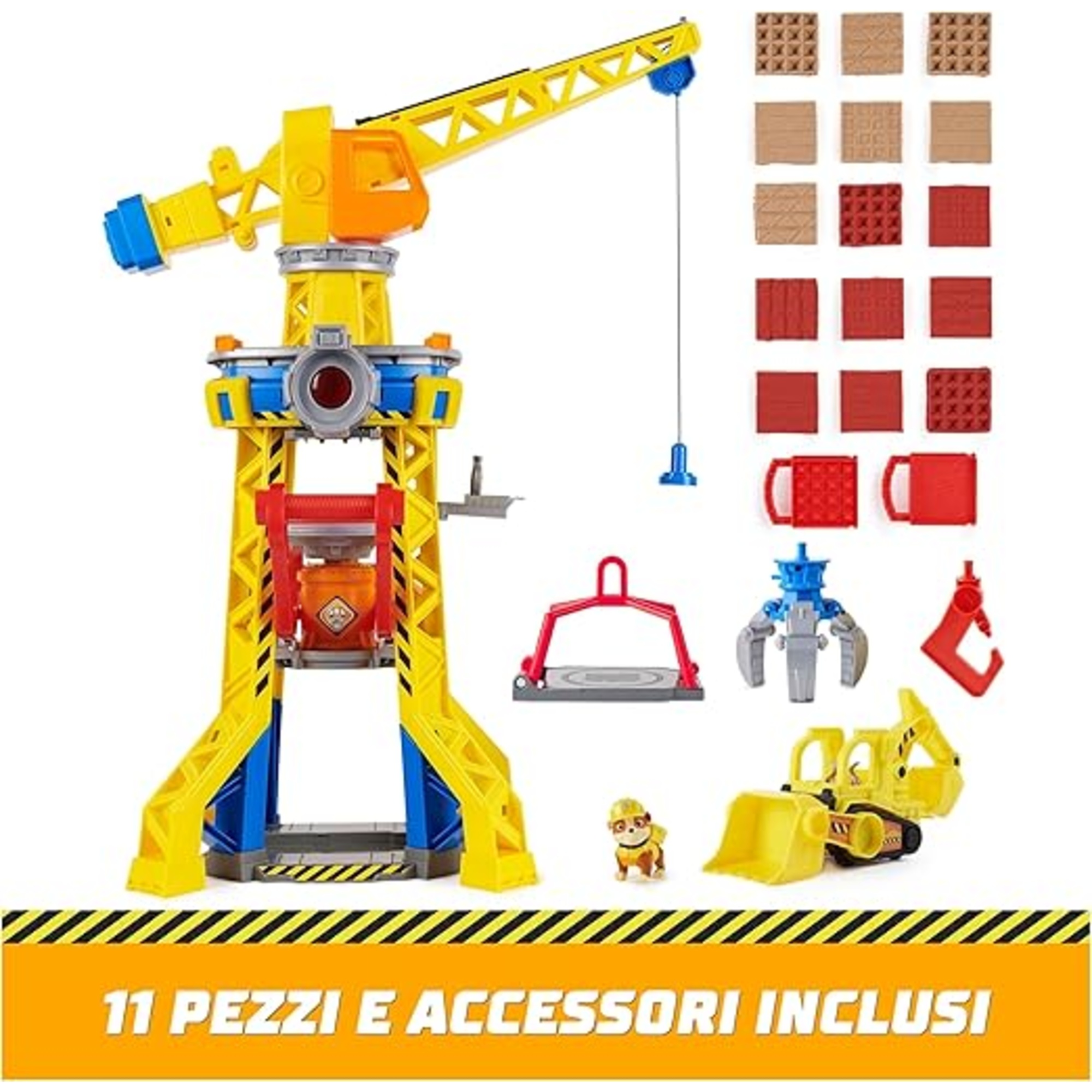 Rubble & crew torre del cantiere generale con luci e suoni - set di gioco con bulldozer e sabbia kinetic per bambini - Paw Patrol