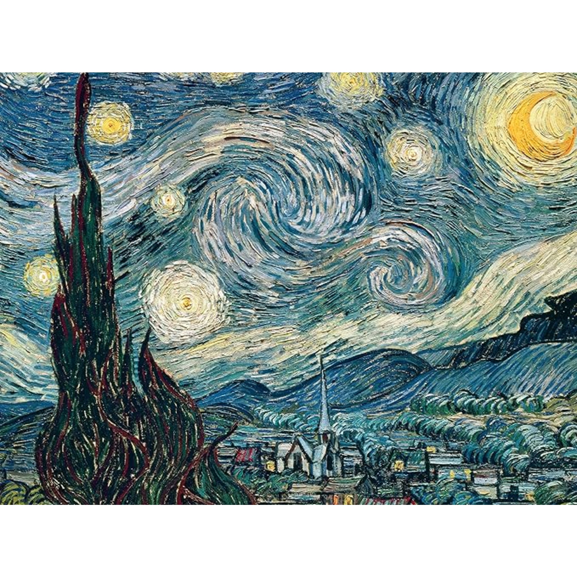 Puzzle 1500 pezzi van gogh notte stellata - puzzle ravensburger per adulti - RAVENSBURGER