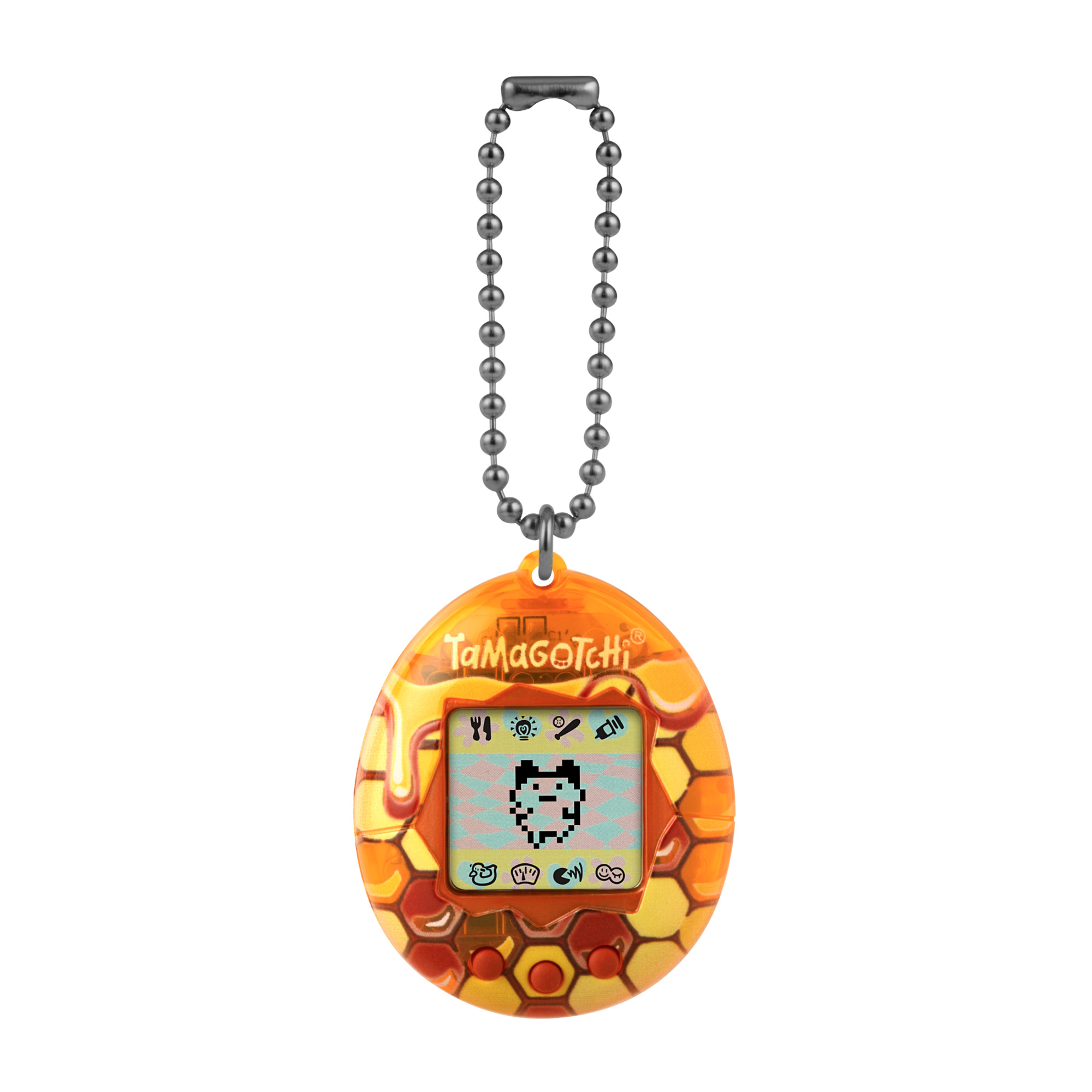 Tamagotchi originale honey, versione italiana, modello classico degli anni '90, mini-gioco incluso, adatto per bambini da 8 anni in su - TAMAGOTCHI