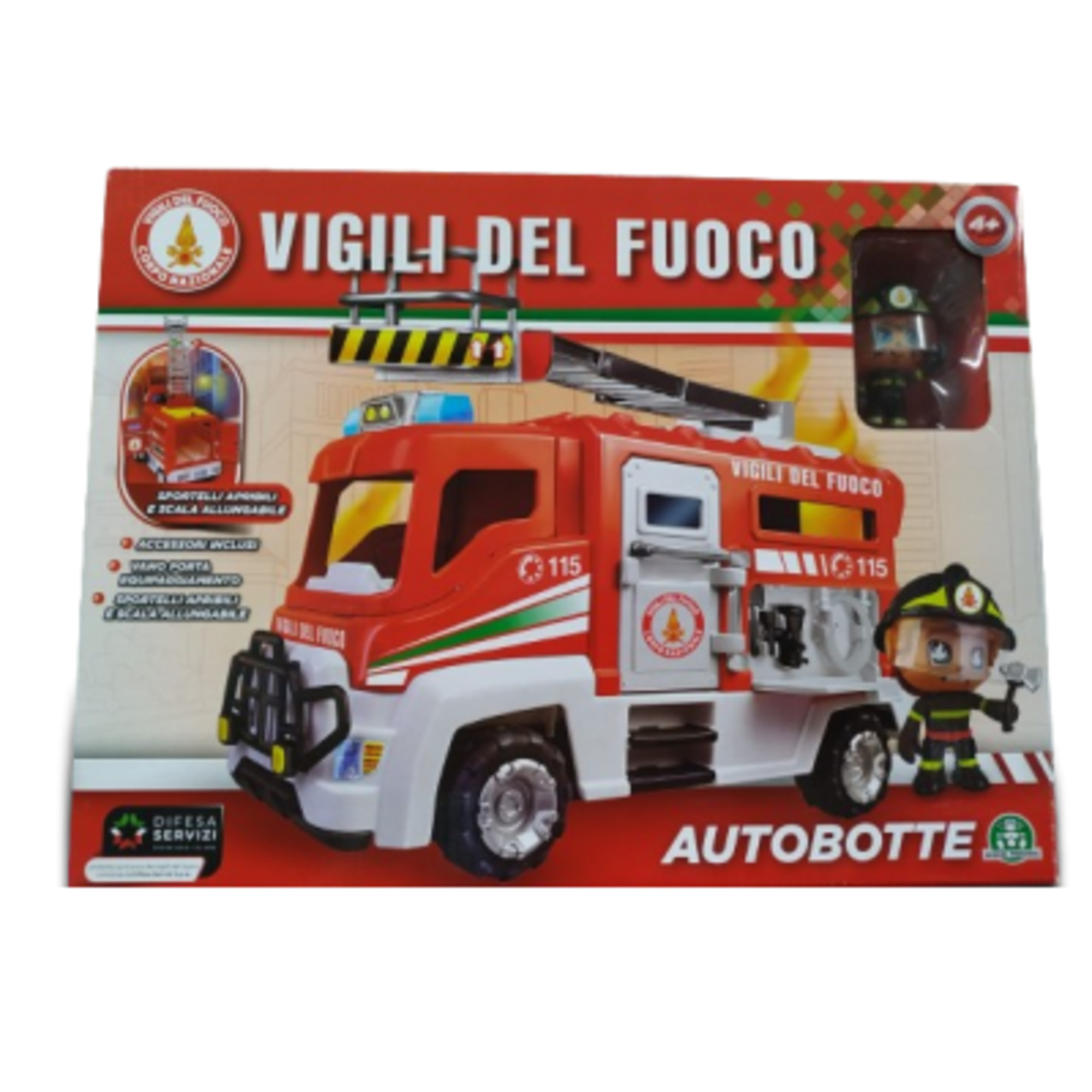 Autobotte vigili del fuoco con personaggio articolato - GIOCHI PREZIOSI