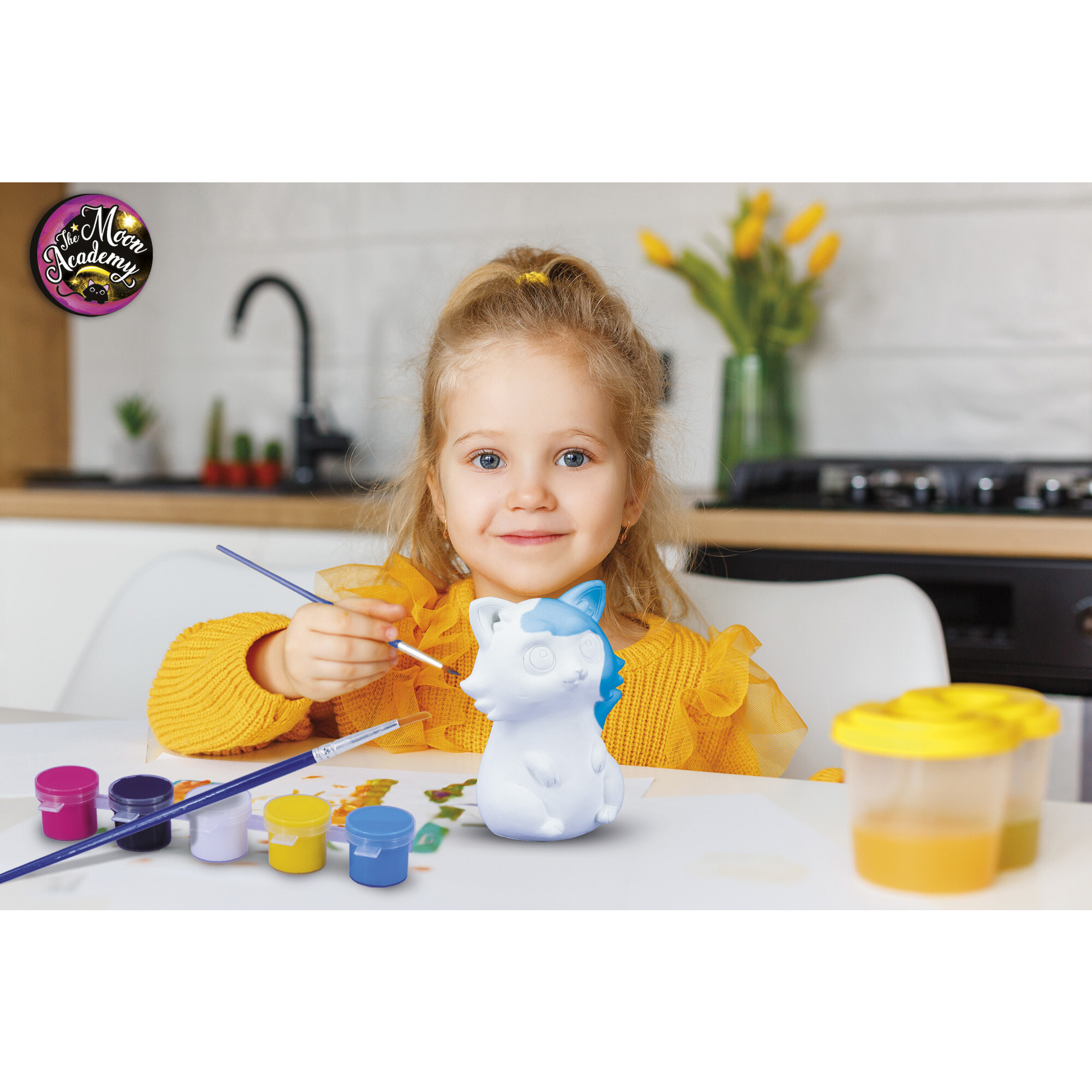 Moon magic art cat - set creativo per bambini  -  the moon academy - lisciani - LISCIANI