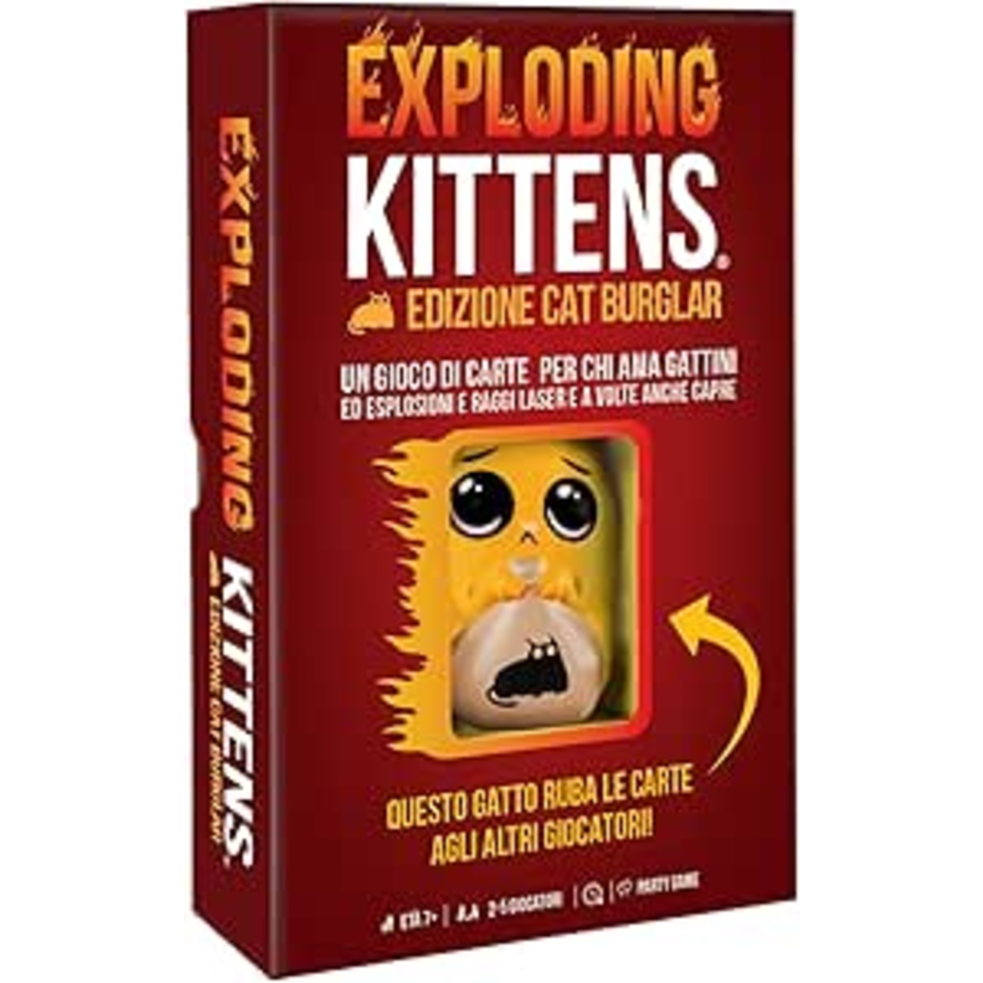 Exploding kittens - edizione ladro di gatti - gioco da tavolo divertente e strategico per 2-5 giocatori - ASMODEE