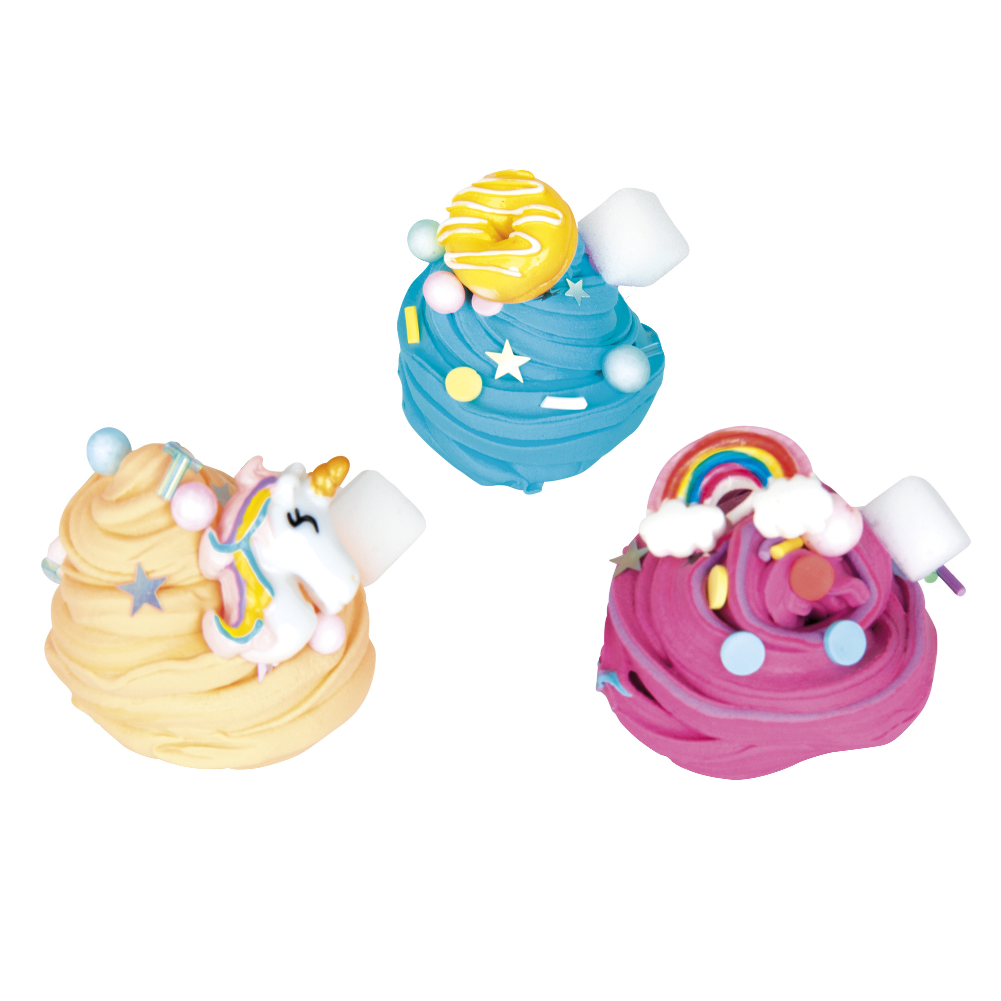 Squish & mix bomb - set creativo di slime e butter dough con decorazioni - crea mania - SUPERSTAR