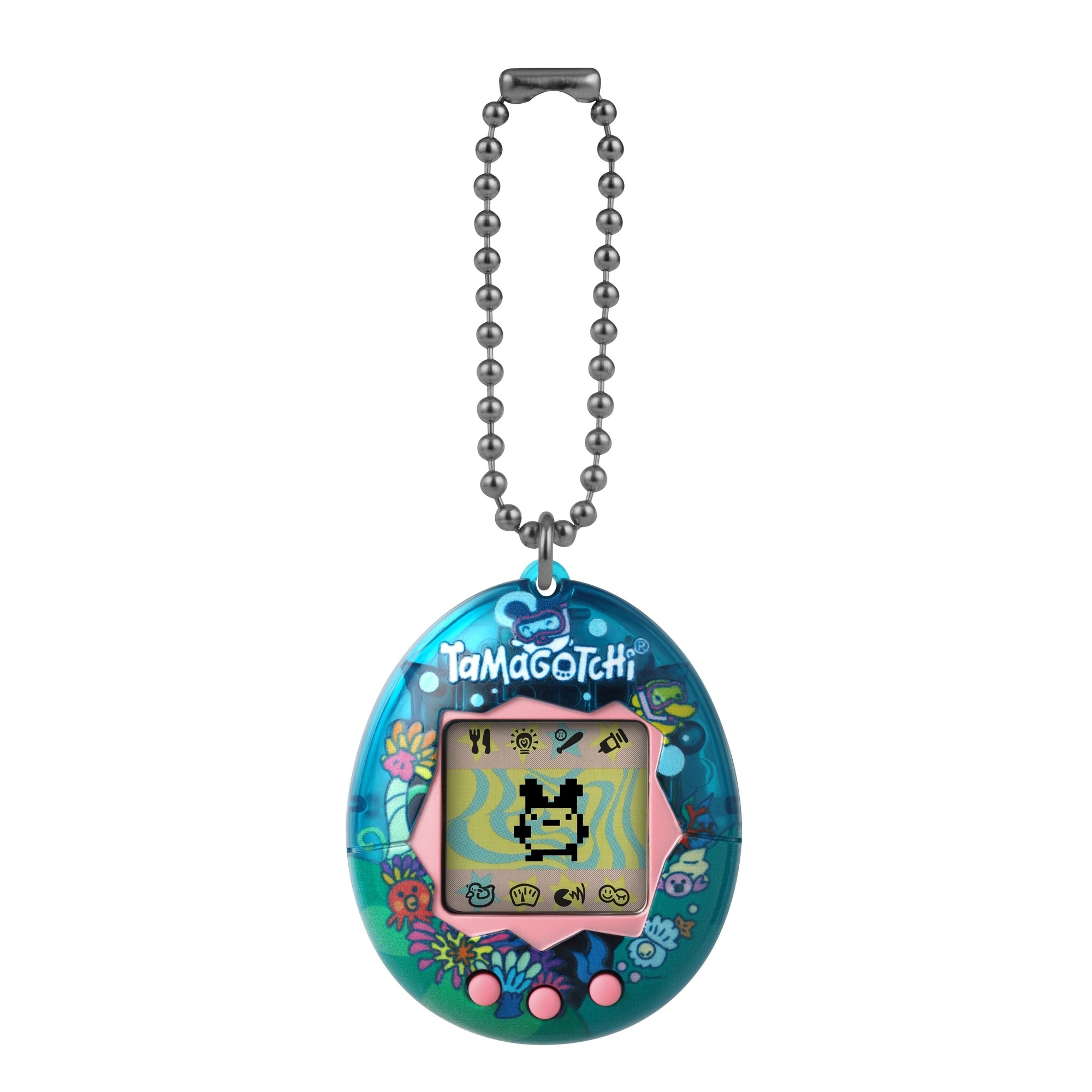 Tamagotchi originale versione ocean  - versione italiana, modello classico degli anni '90, mini-gioco incluso, adatto per bambini da 8 anni in su - TAMAGOTCHI