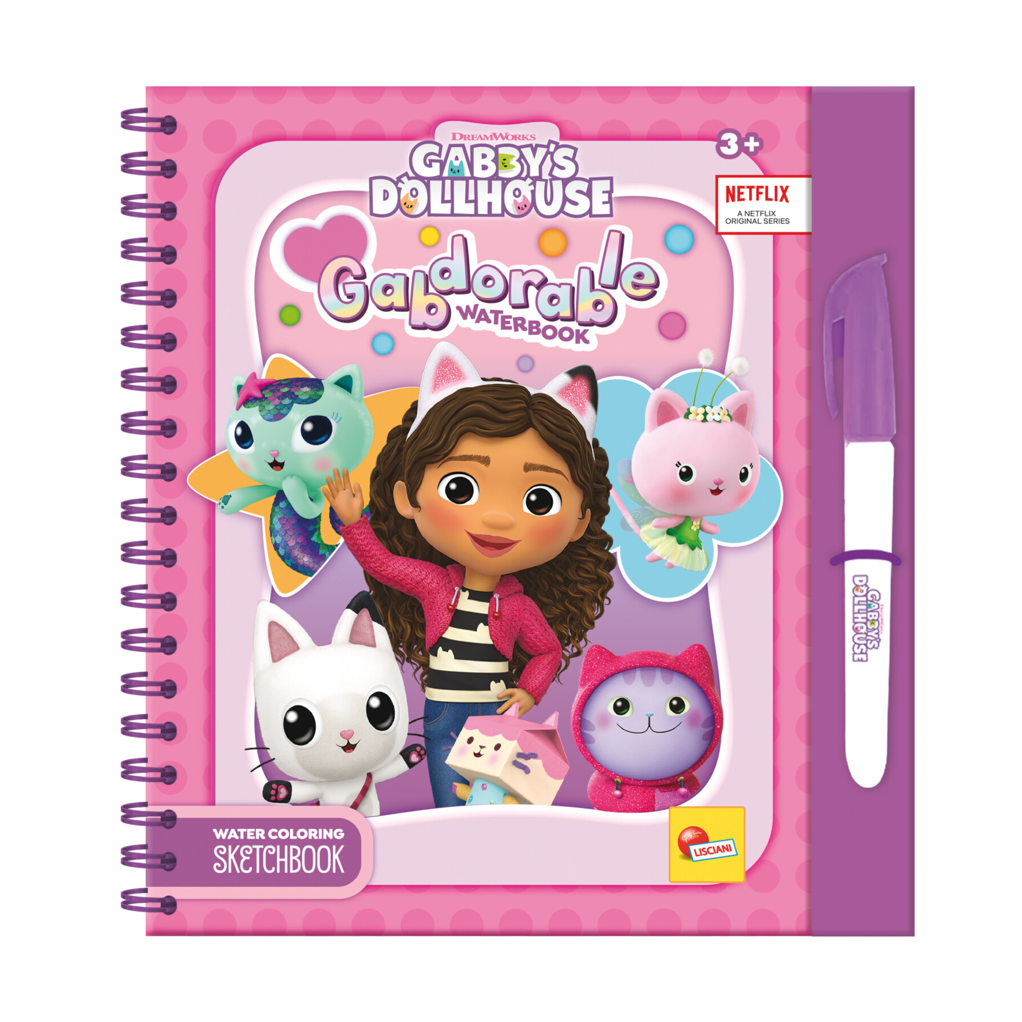 Sketchbook meow-mazing waterbook di gabby  -  gabby's dollhouse - LISCIANI