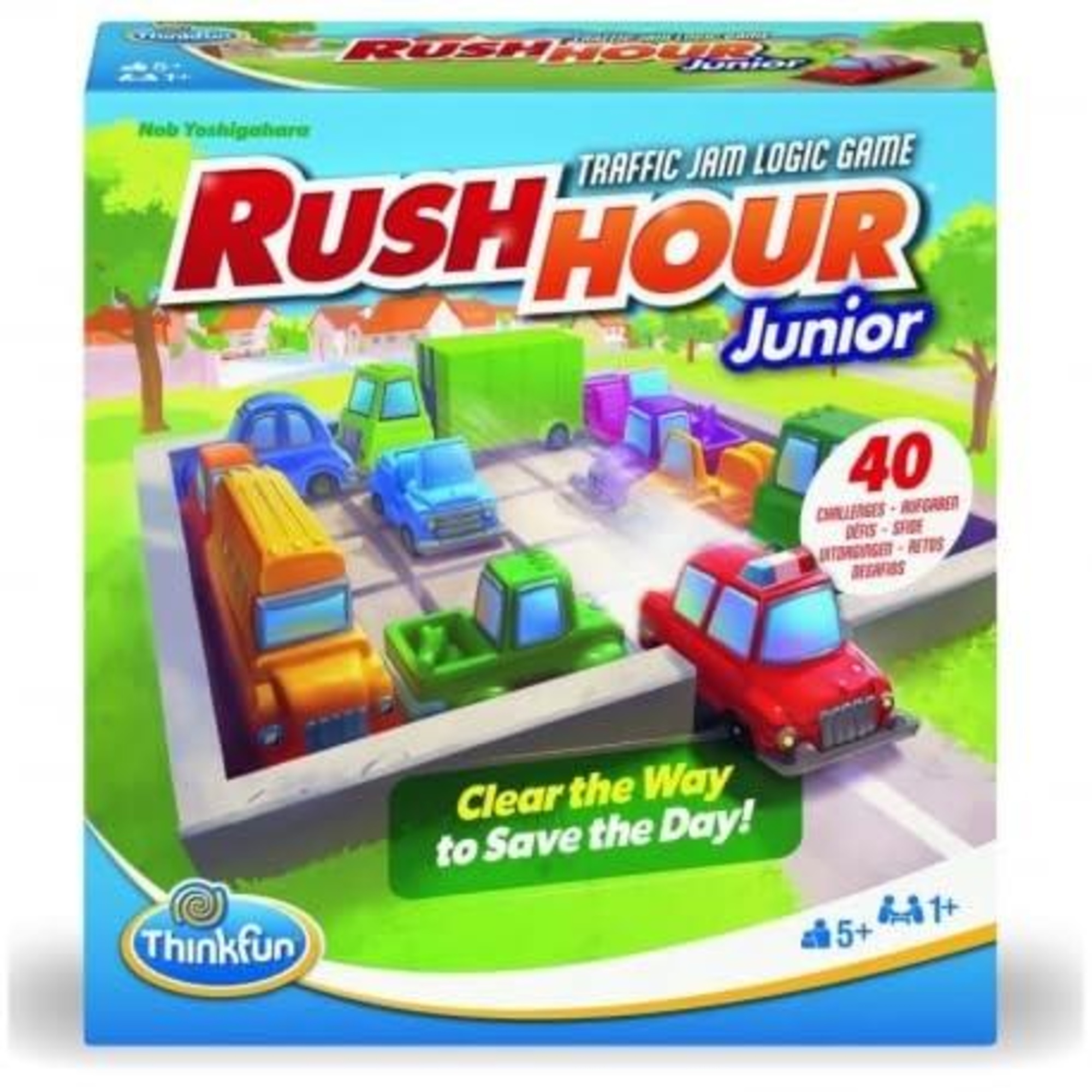 Ravensburger thinkfun rush hour junior - gioco di logica per bambini, 1+ giocatori, 5+ anni - RAVENSBURGER