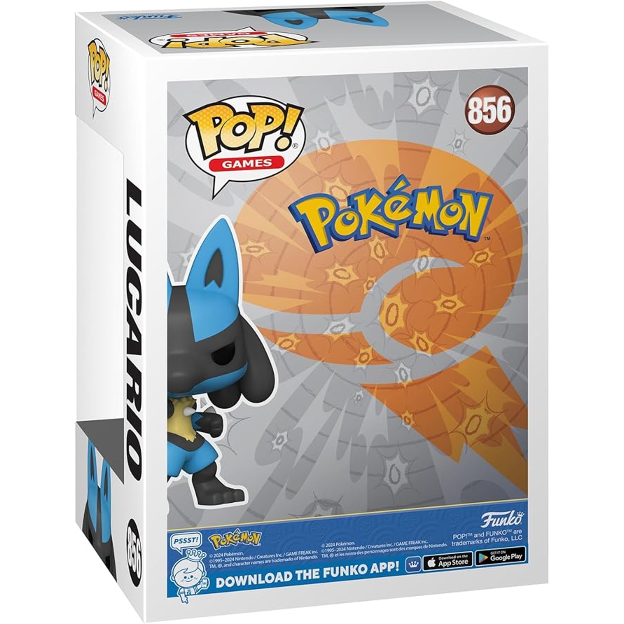 Funko pop - pokémon - lucario - 856 - POKEMON