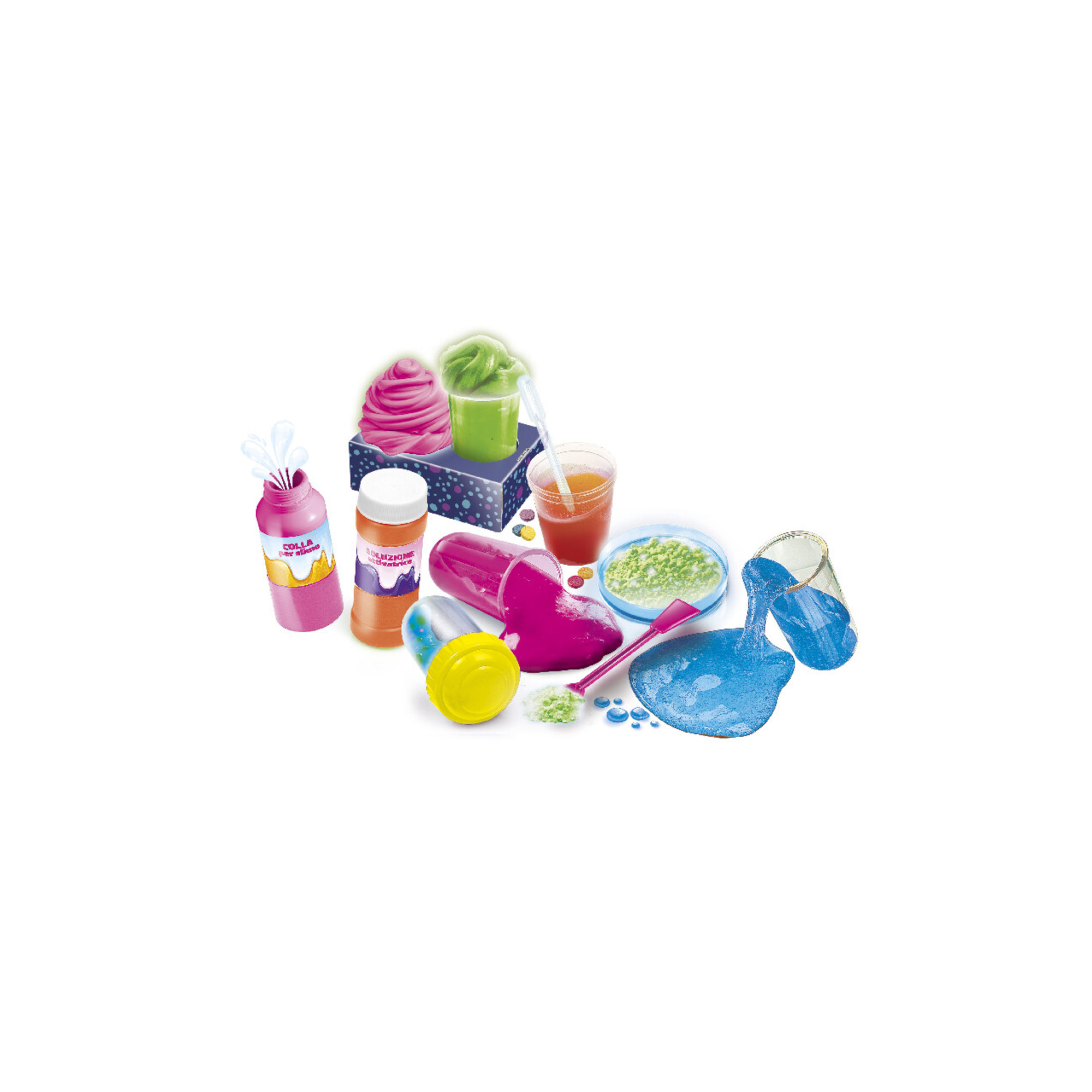 Scienza e gioco lab - slime fluo - clementoni - CLEMENTONI