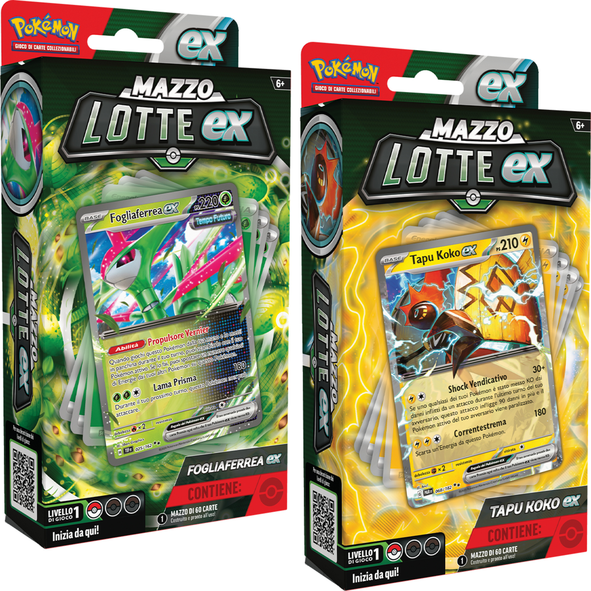 Pokemon mazzi lotte ex tapu koko ex e fogliaferrea ex assortito - POKEMON