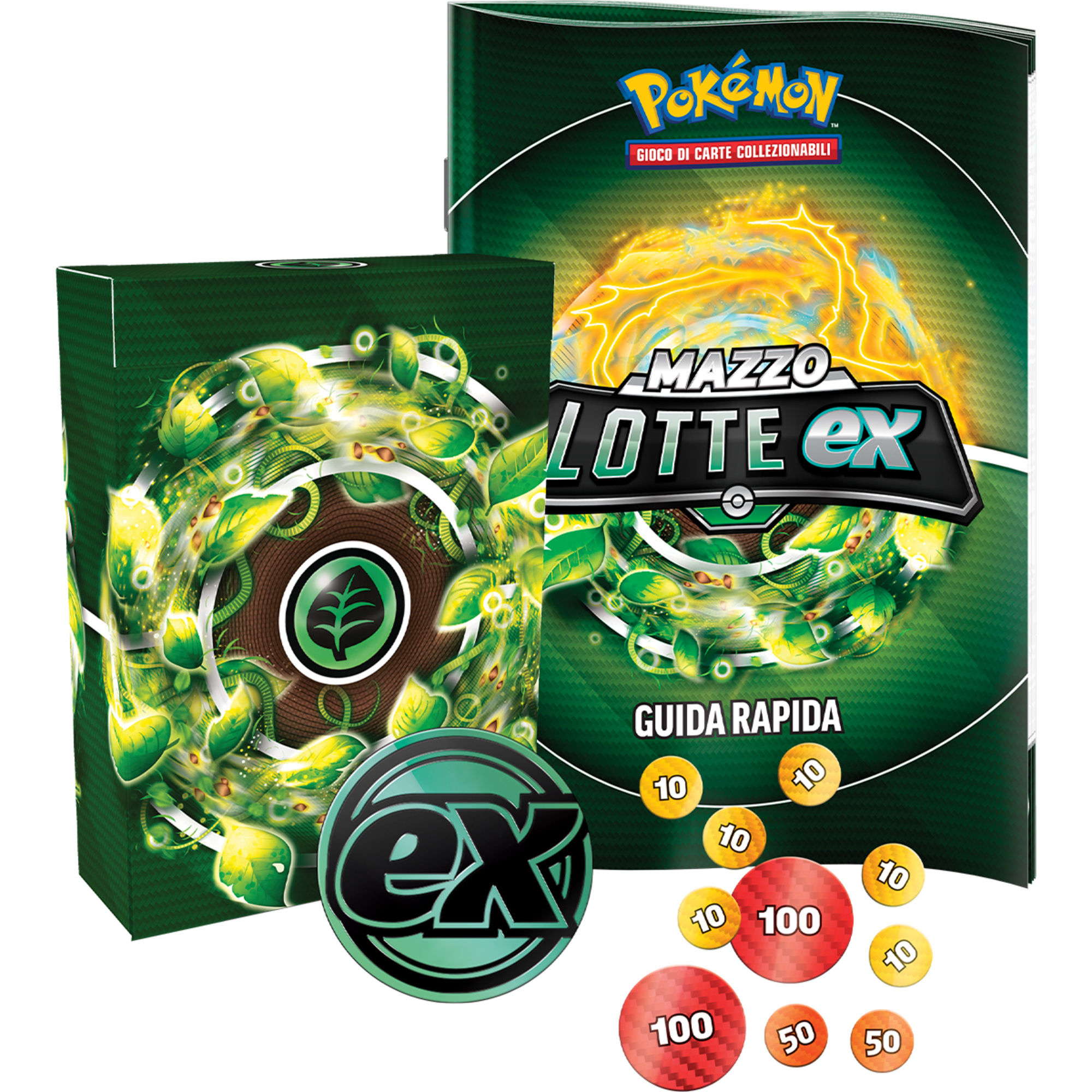 Pokemon mazzi lotte ex tapu koko ex e fogliaferrea ex assortito - POKEMON