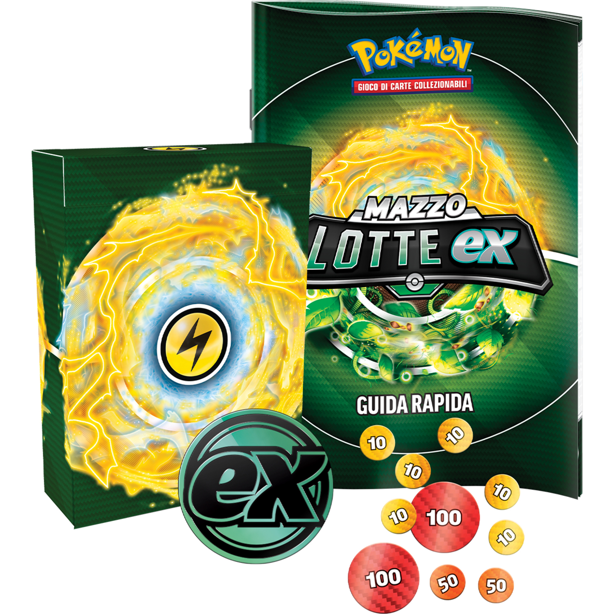 Pokemon mazzi lotte ex tapu koko ex e fogliaferrea ex assortito - POKEMON