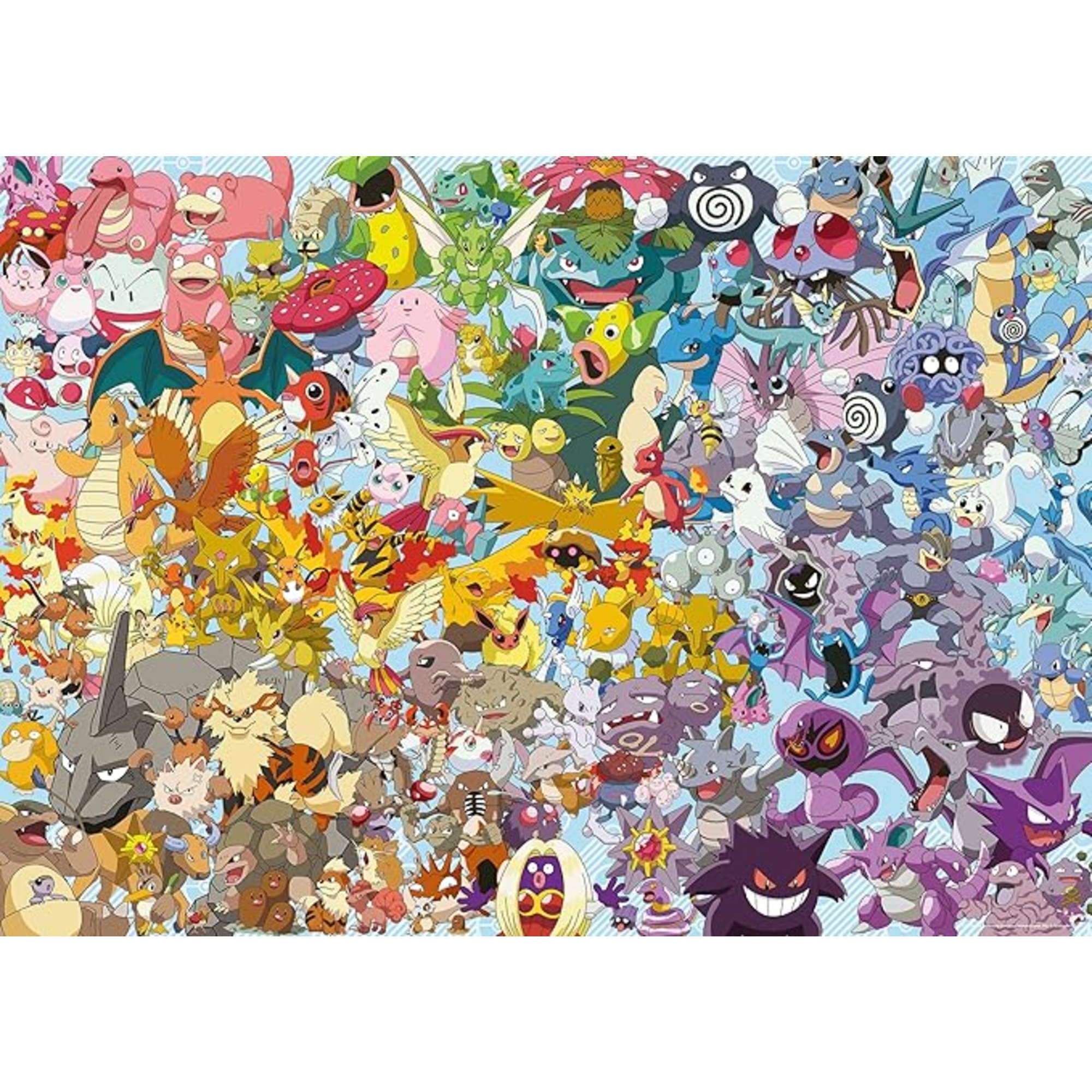 Puzzle 1000 pezzi pokémon challenge - puzzle ravensburger per bambini - POKEMON