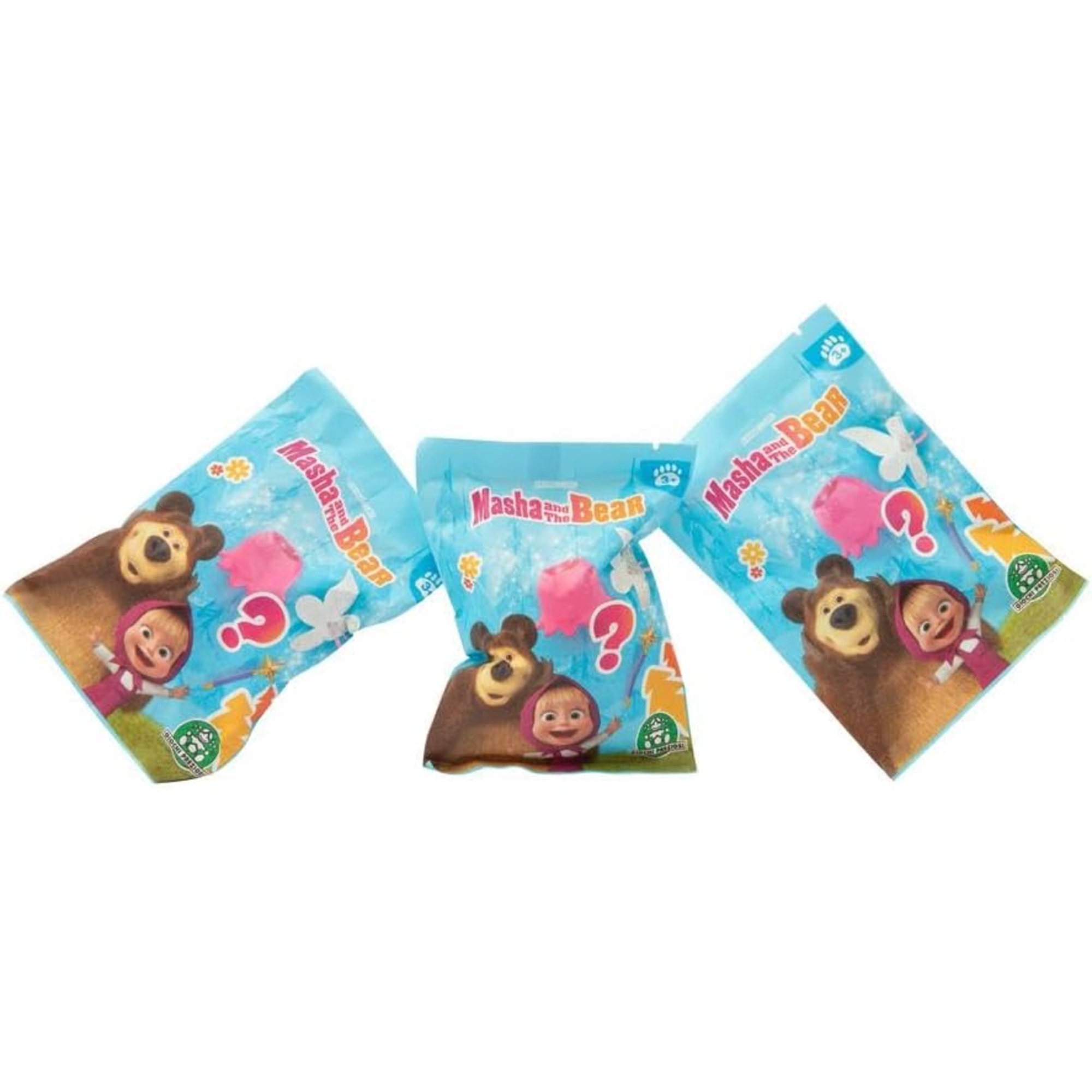 Masha e orso - bambola masha 12 cm con vestito e capelli rimovibili - 3 bustine sorpresa e accessori per trasformazione in fata - dai 3 anni - MASHA & ORSO