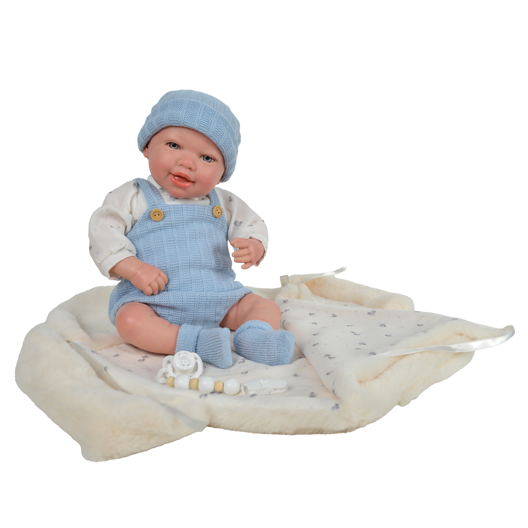 Bambola reborn azzurro 45 cm love bebe Toys Center