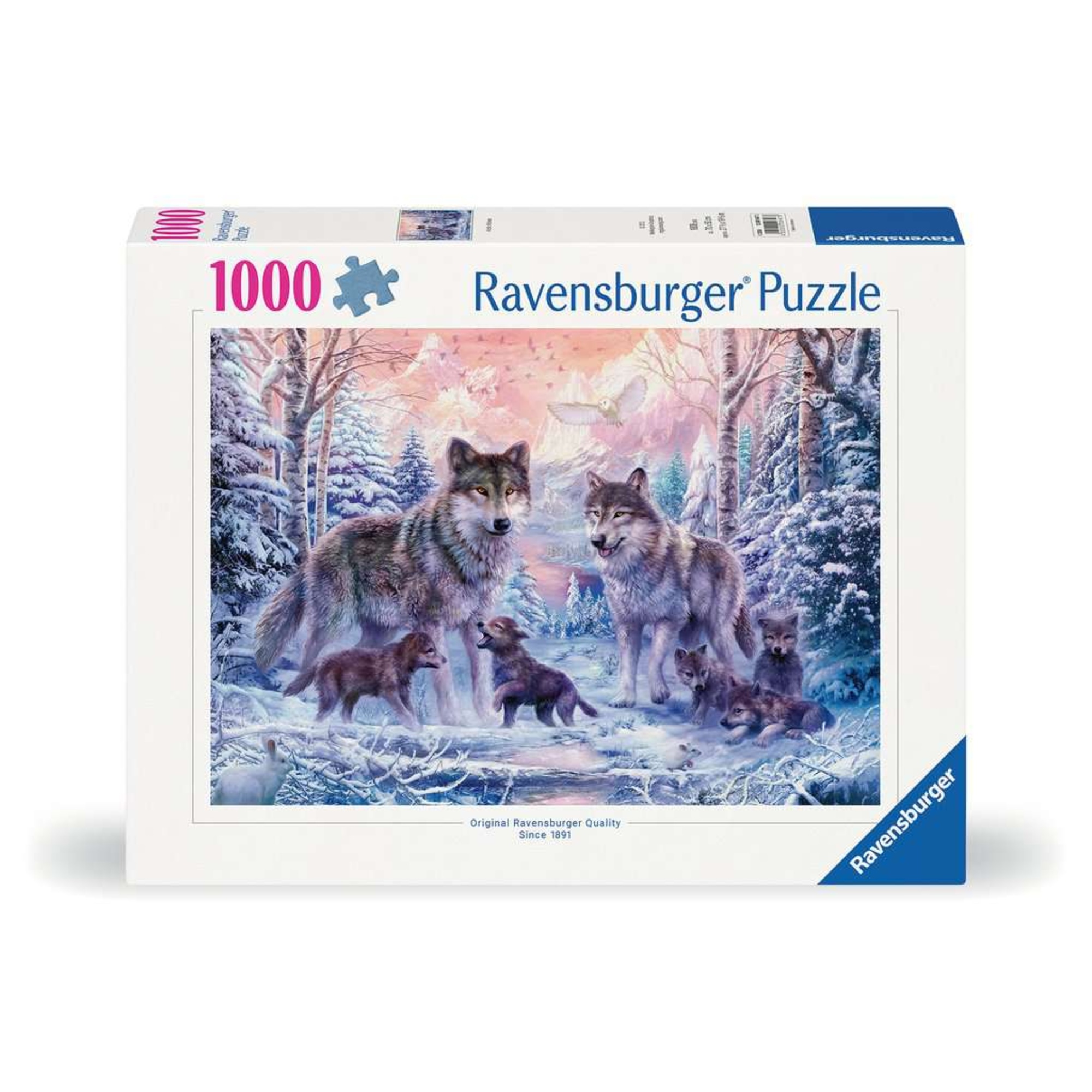 Puzzle ravensburger 1000 pezzi lupi artici - puzzle per adulti - RAVENSBURGER