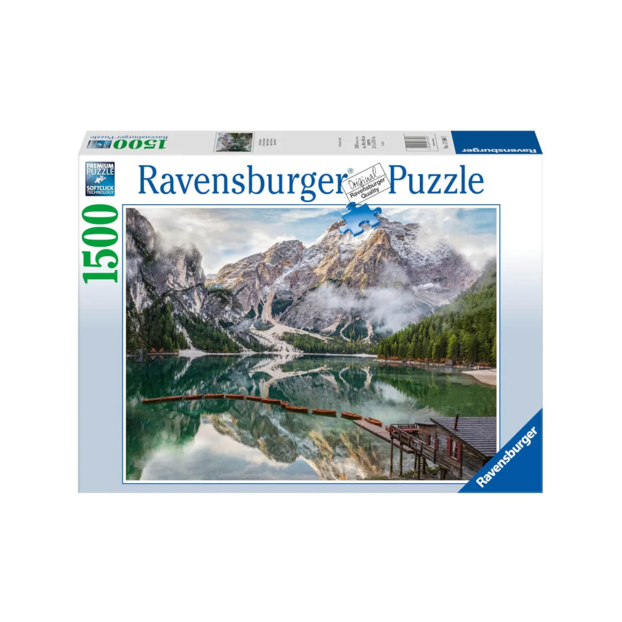 Puzzle ravensburger lago di braies 1500 pezzi - puzzle per adulti - RAVENSBURGER