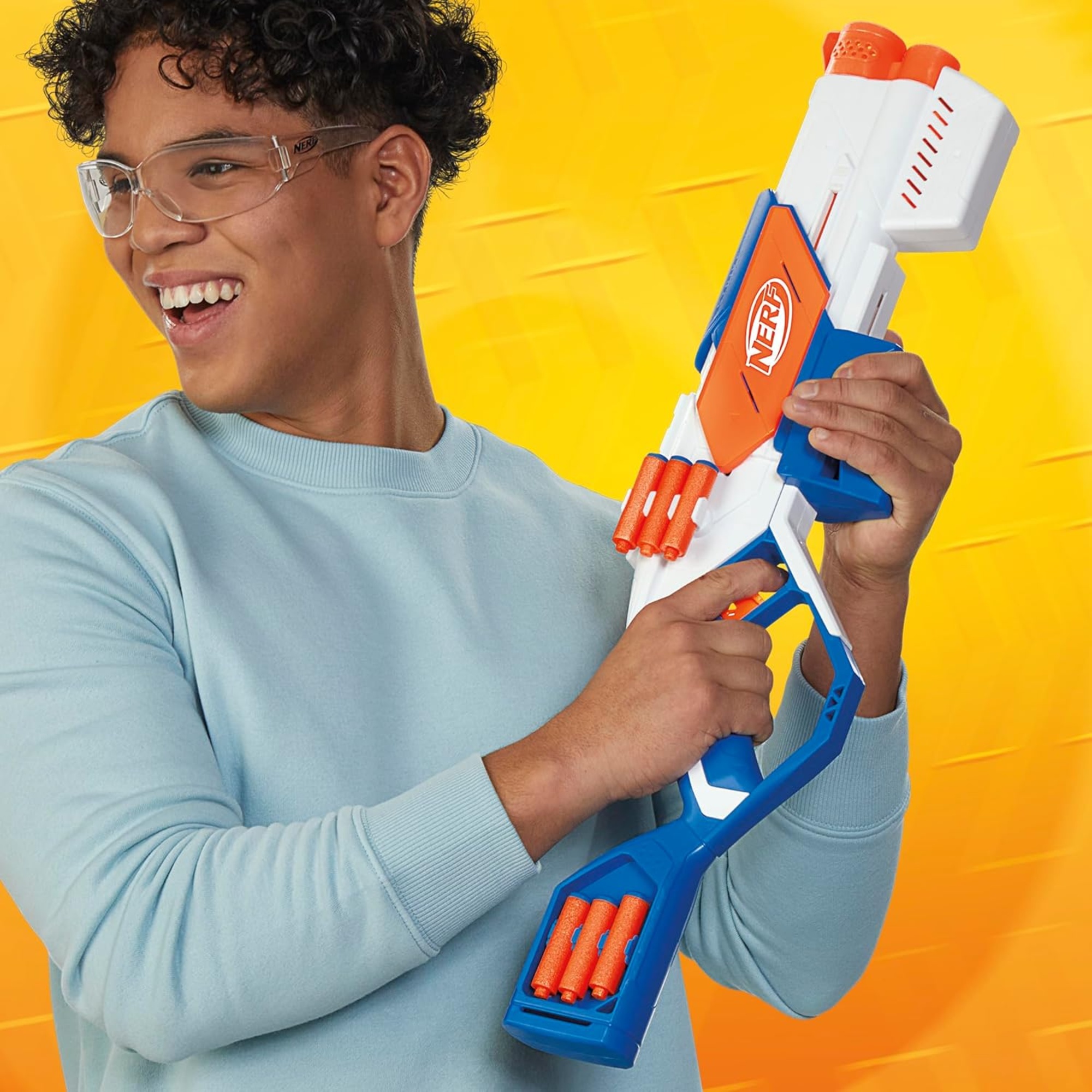 Nerf n series blaster strikeback - 18 dardi nerf n1 - caricatore 6 colpi - hasbro - NERF